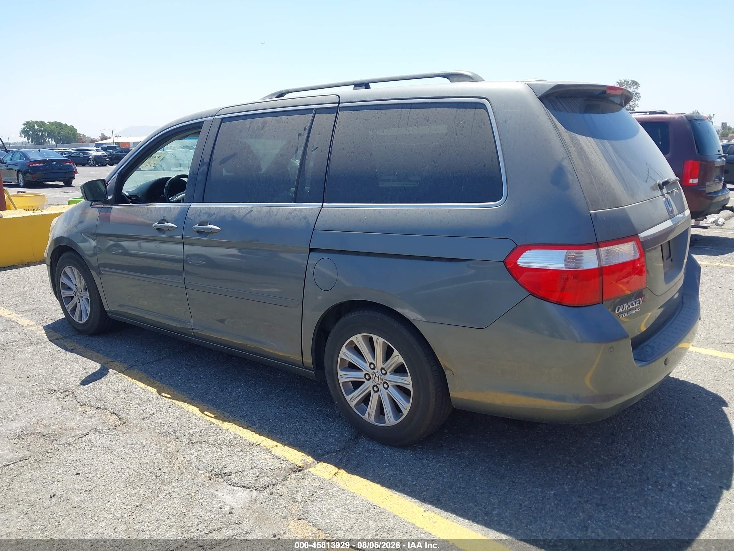 2007 Honda Odyssey Touring Gray vin: 5FNRL38897B003355