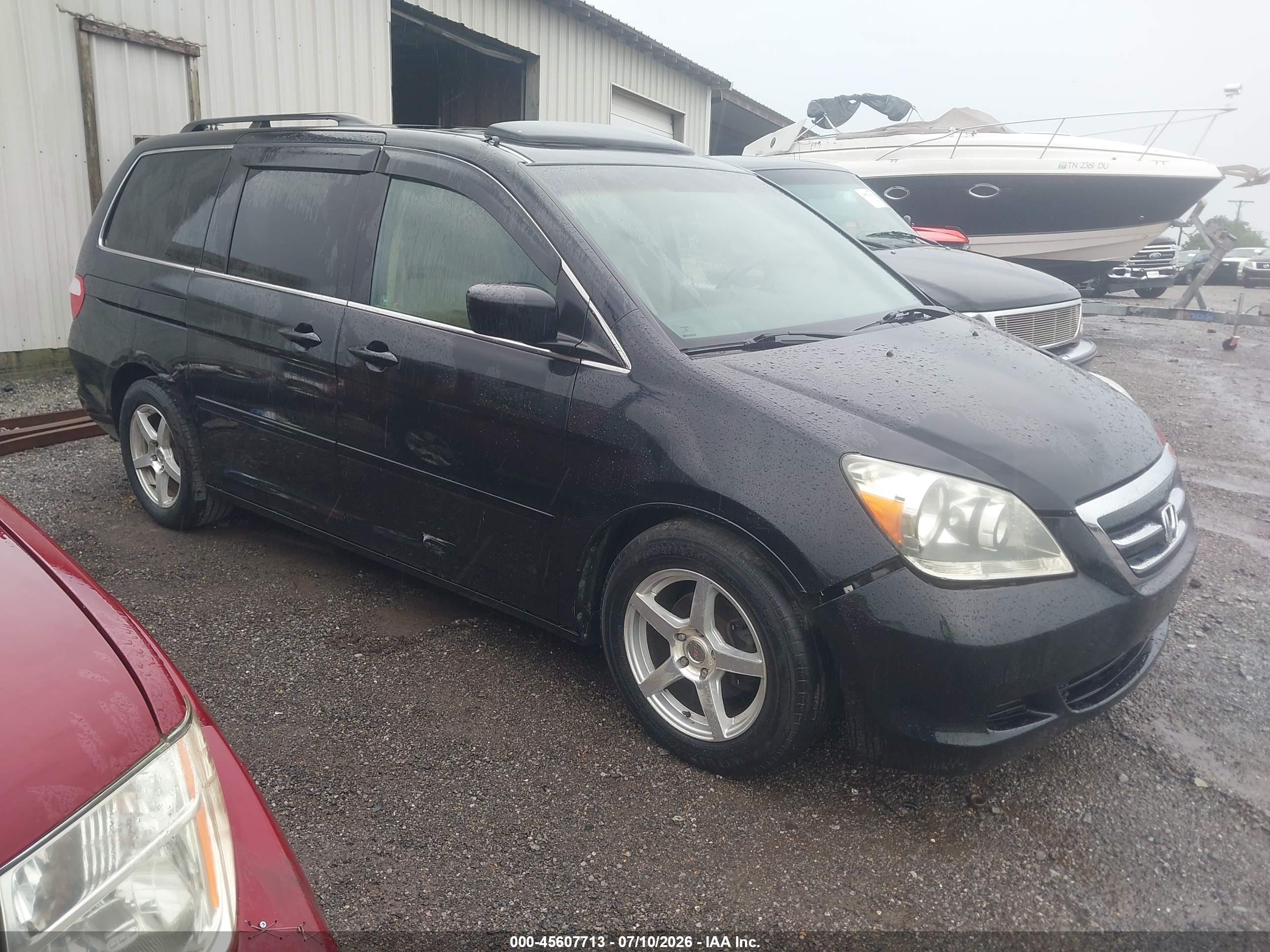 2007 Honda Odyssey Touring Черный vin: 5FNRL38897B010547
