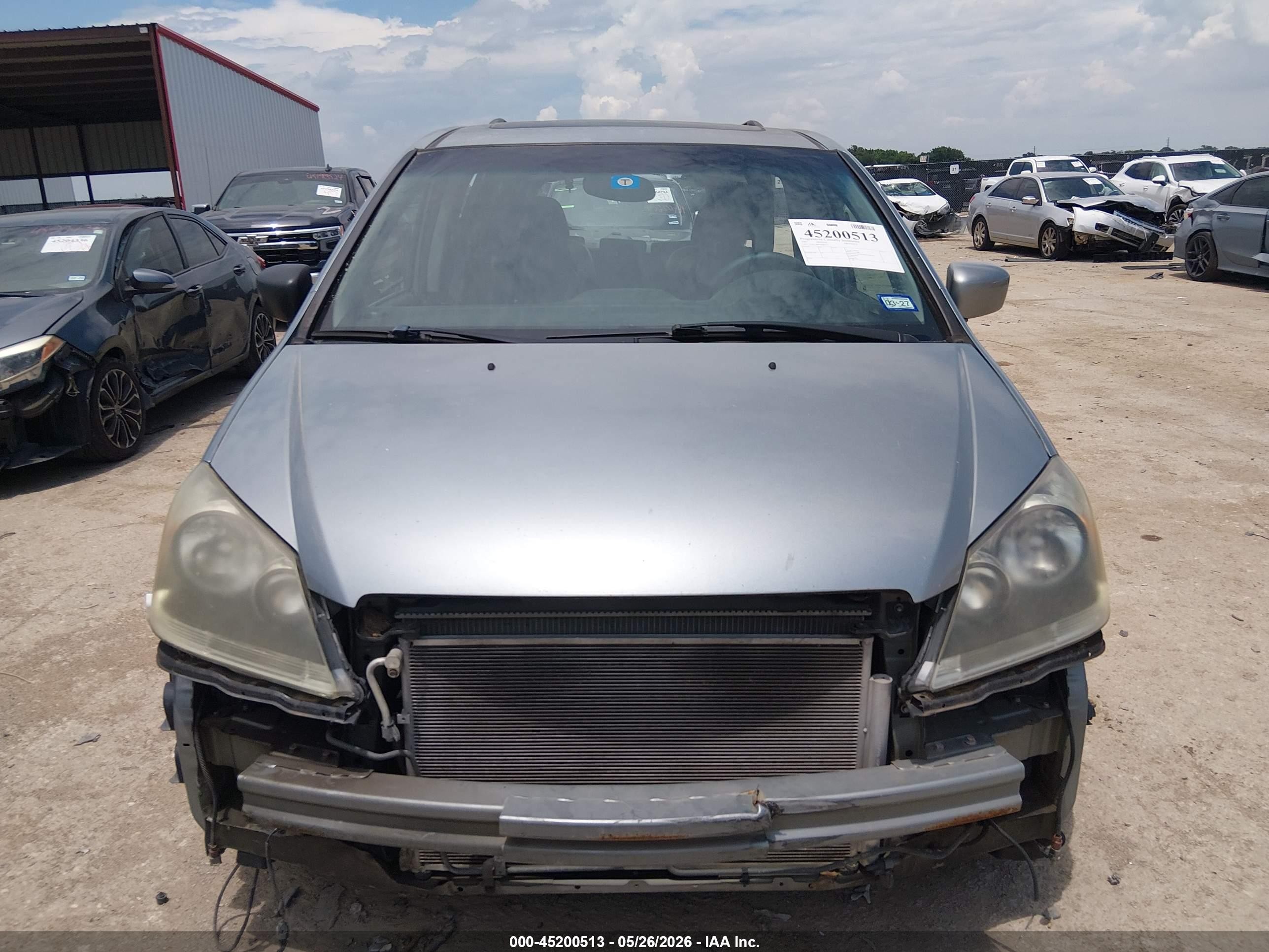 2007 Honda Odyssey Touring Silver vin: 5FNRL38897B089234