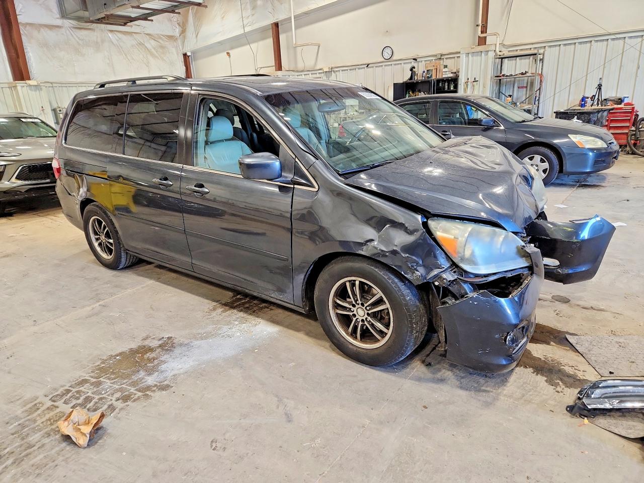 2005 Honda Odyssey Touring Blue vin: 5FNRL388X5B006875