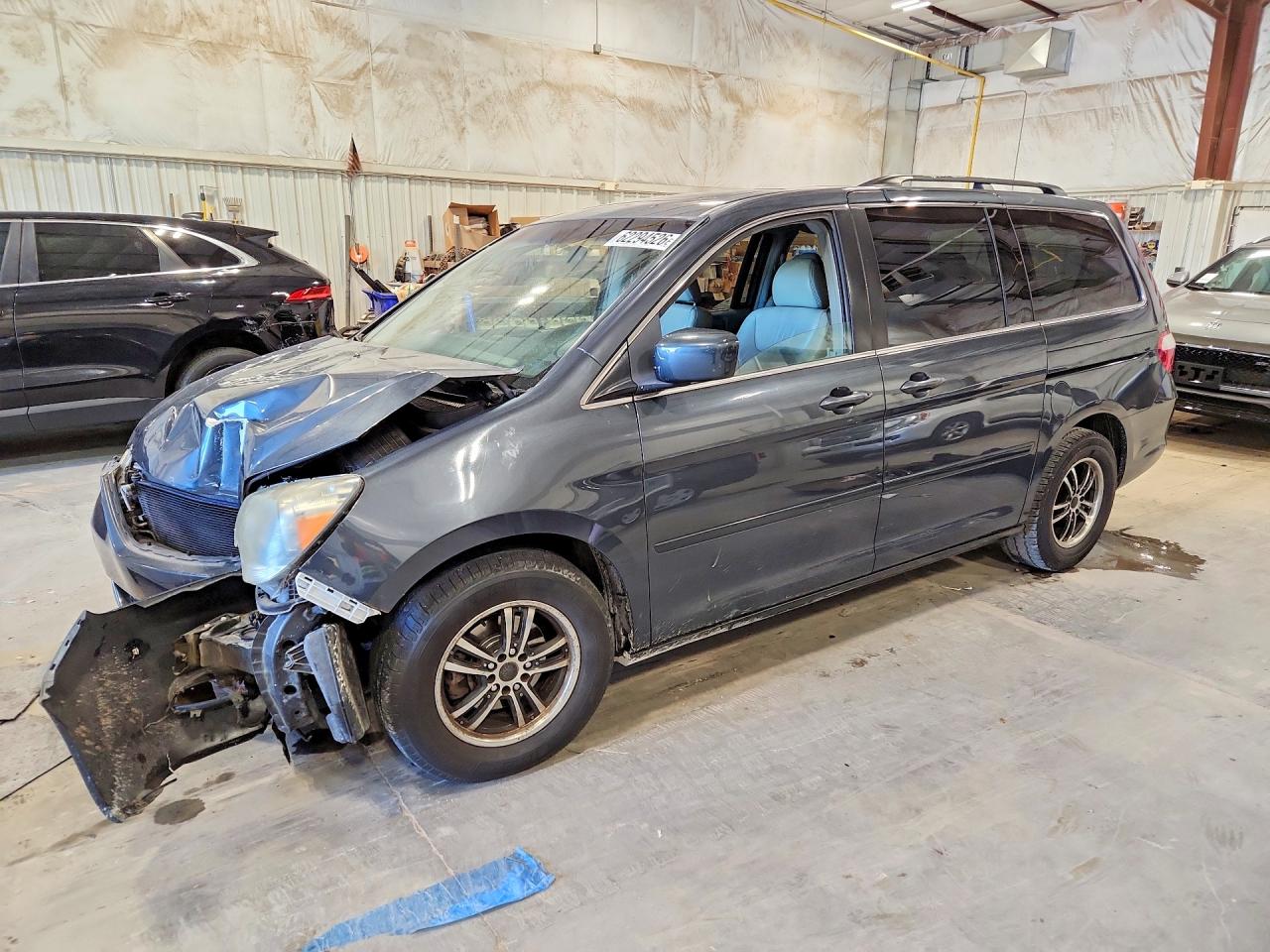 2005 Honda Odyssey Touring Blue vin: 5FNRL388X5B006875