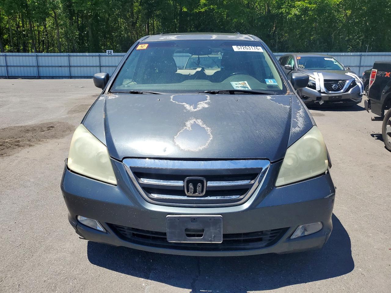 2005 Honda Odyssey Touring Gray vin: 5FNRL388X5B012515