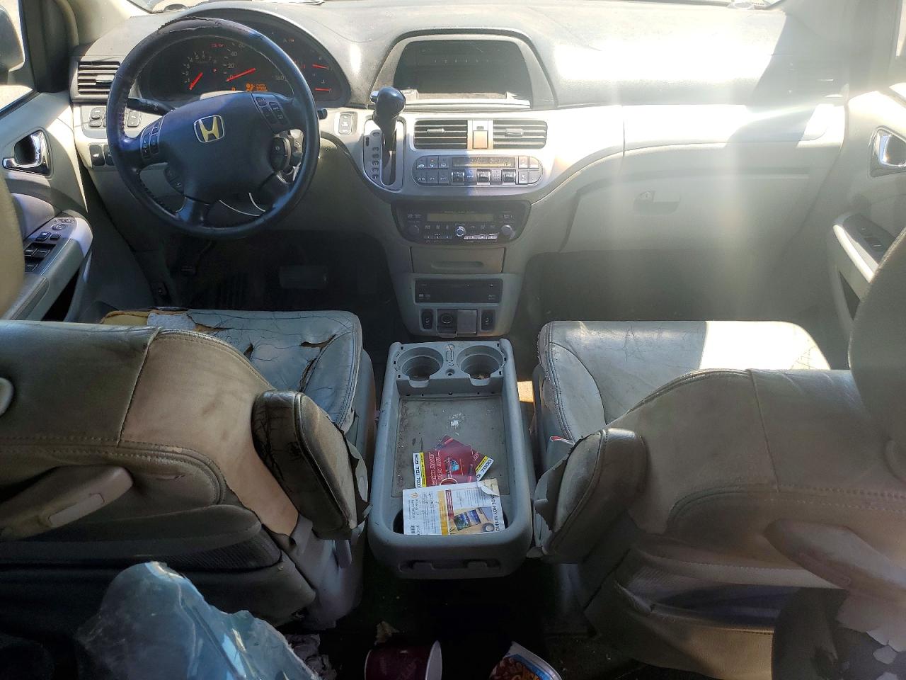 2005 Honda Odyssey Touring Gray vin: 5FNRL388X5B012515