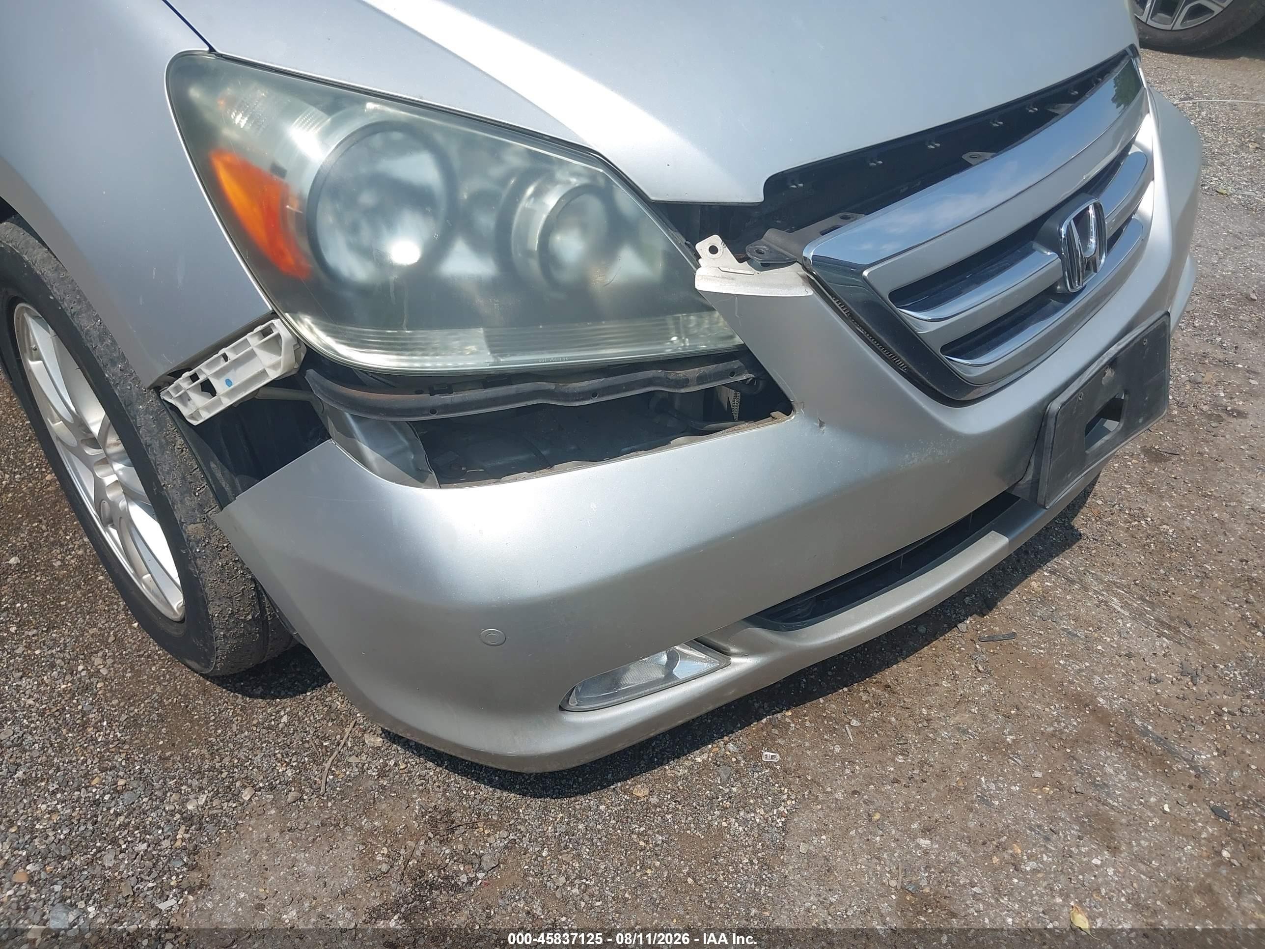 2005 Honda Odyssey Touring Серебряный vin: 5FNRL388X5B097548