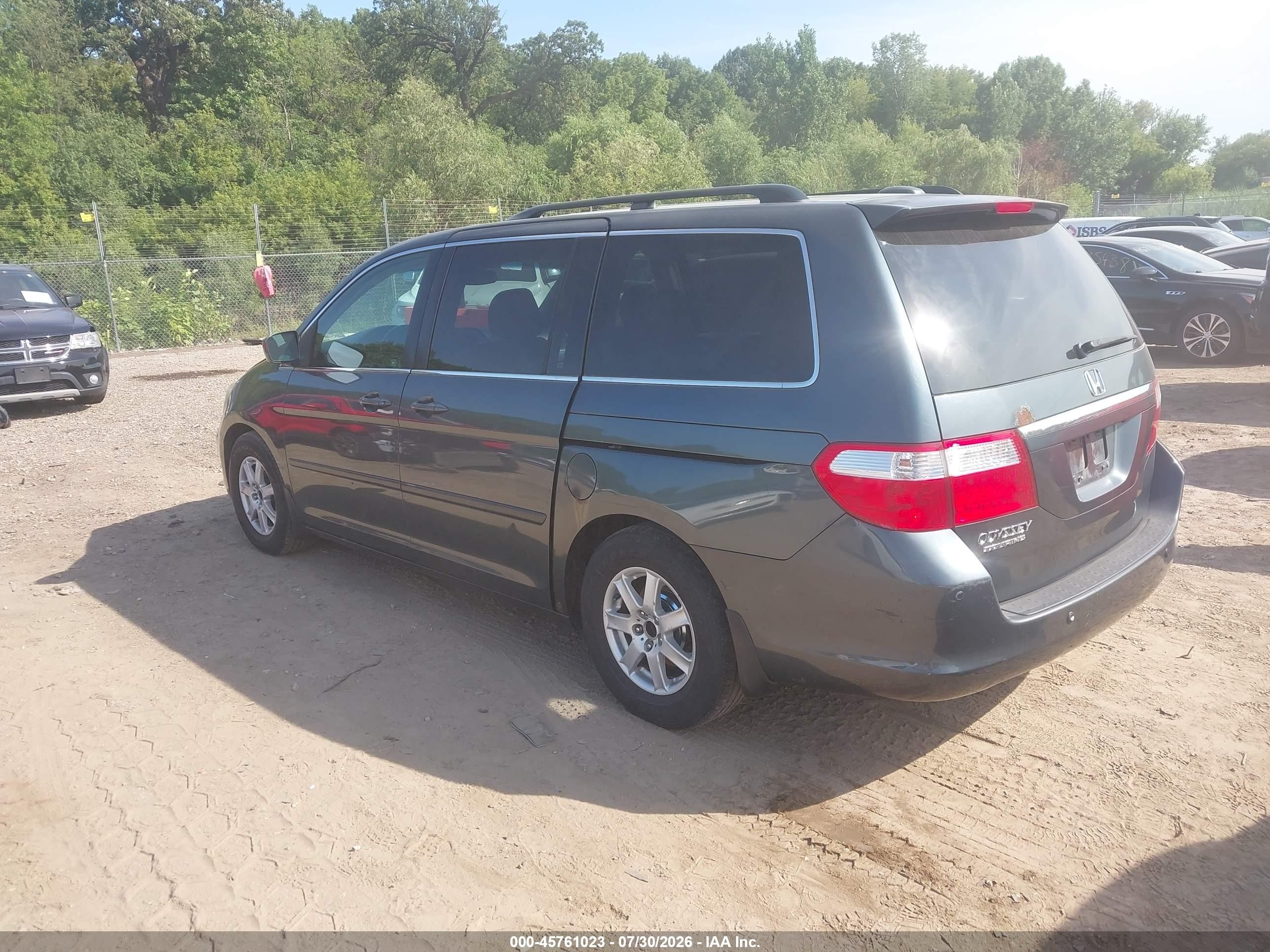 2006 Honda Odyssey Touring Gray vin: 5FNRL388X6B099723
