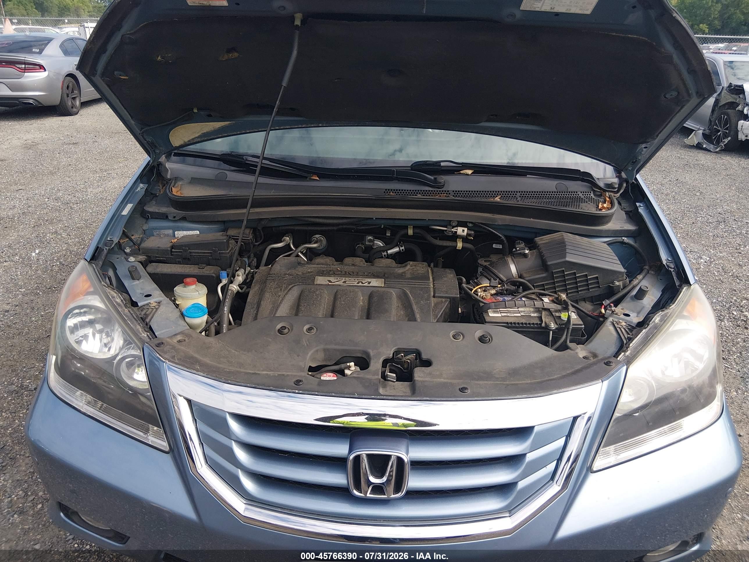 2008 Honda Odyssey Touring Blue vin: 5FNRL388X8B003205