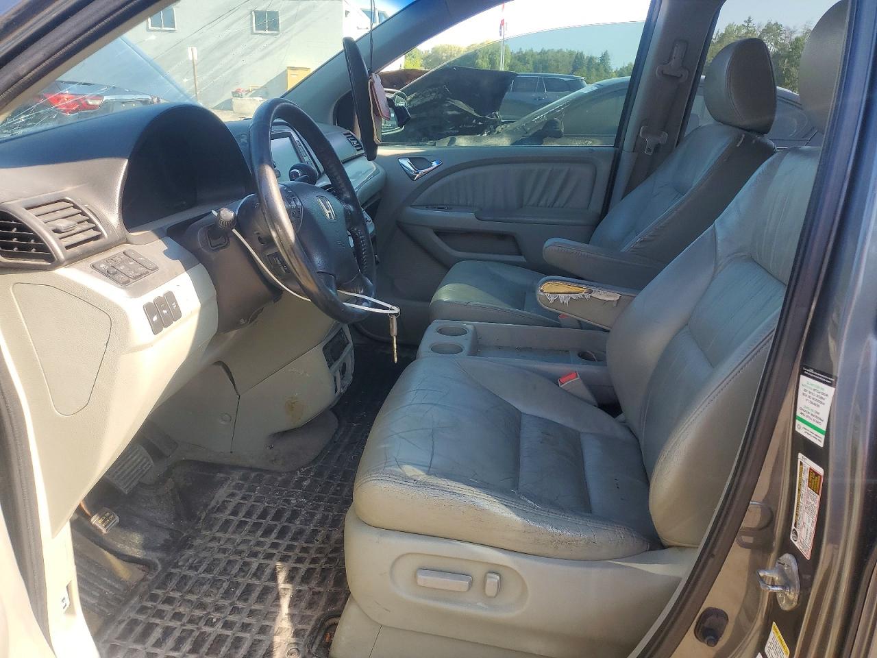 2008 Honda Odyssey Touring Gray vin: 5FNRL38908B044516