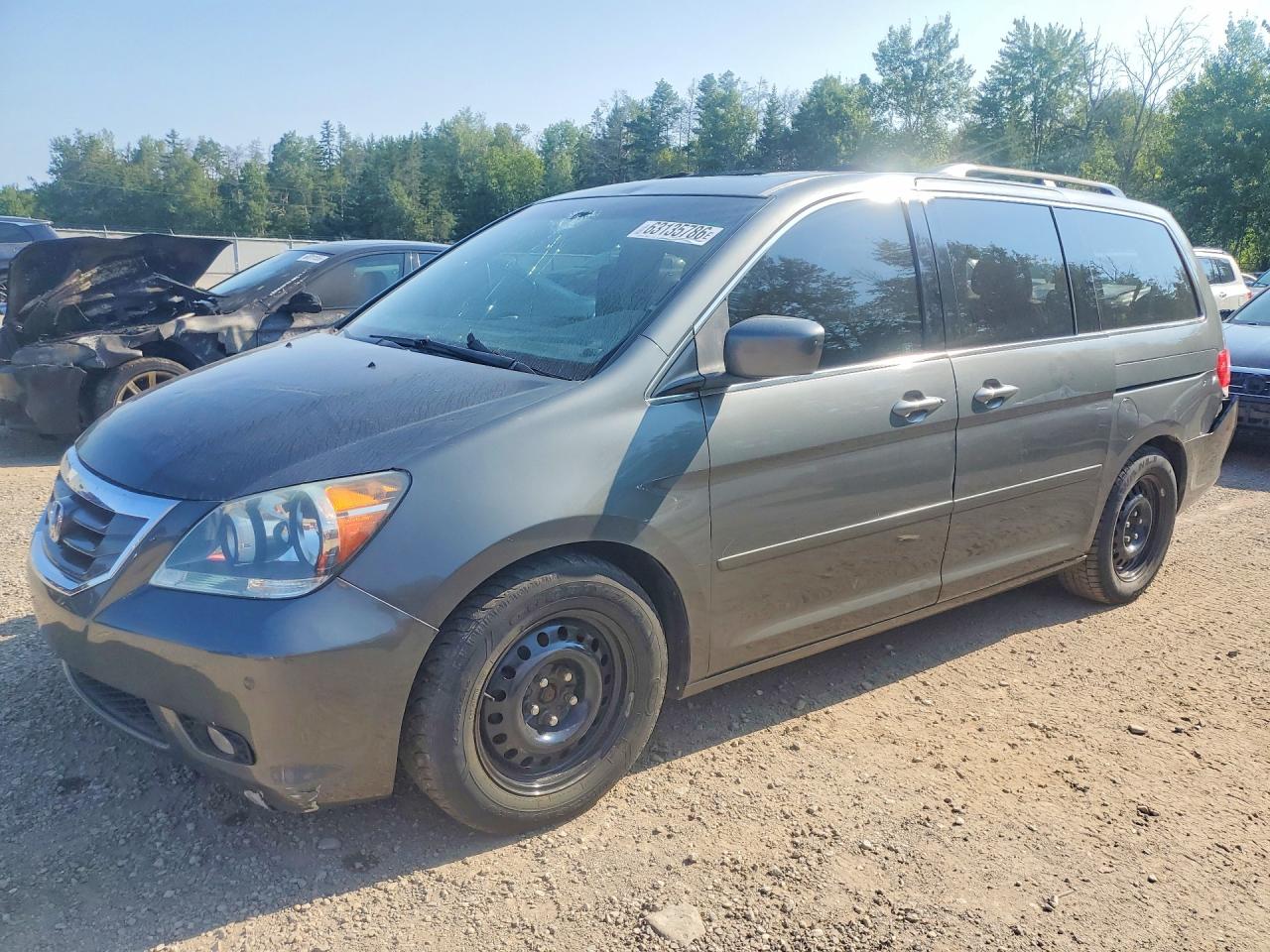 2008 Honda Odyssey Touring Gray vin: 5FNRL38908B044516