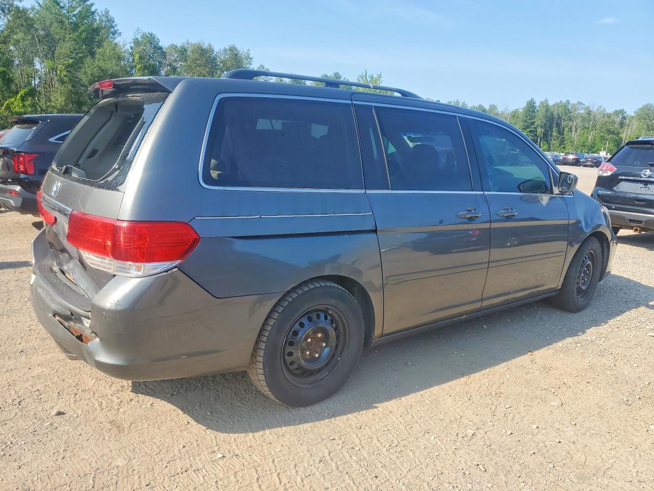 2008 Honda Odyssey Touring Gray vin: 5FNRL38908B044516