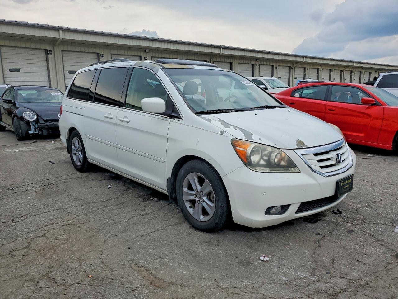 2009 Honda Odyssey Touring White vin: 5FNRL38909B009976