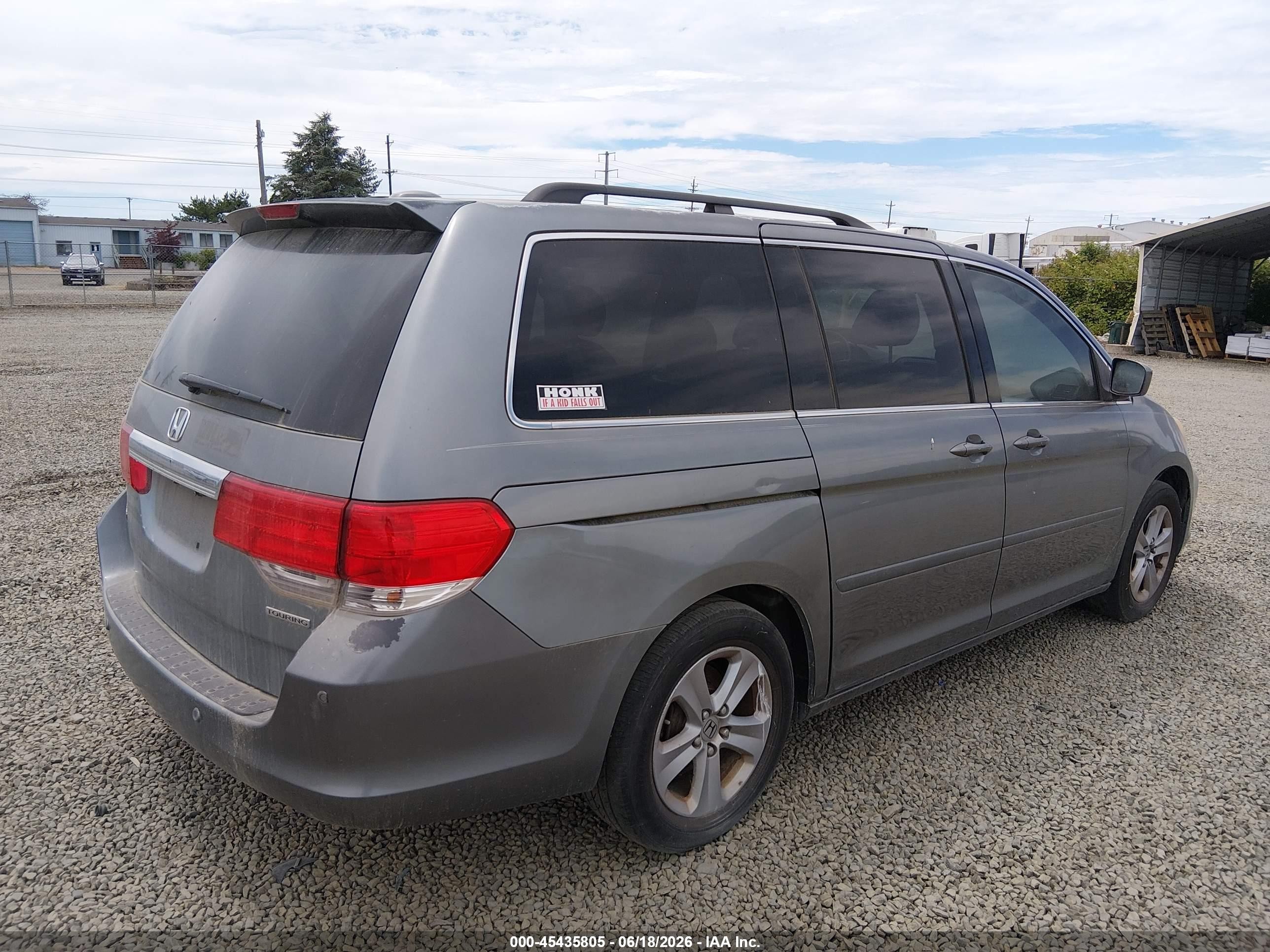2009 Honda Odyssey Touring Light Blue vin: 5FNRL38909B044016