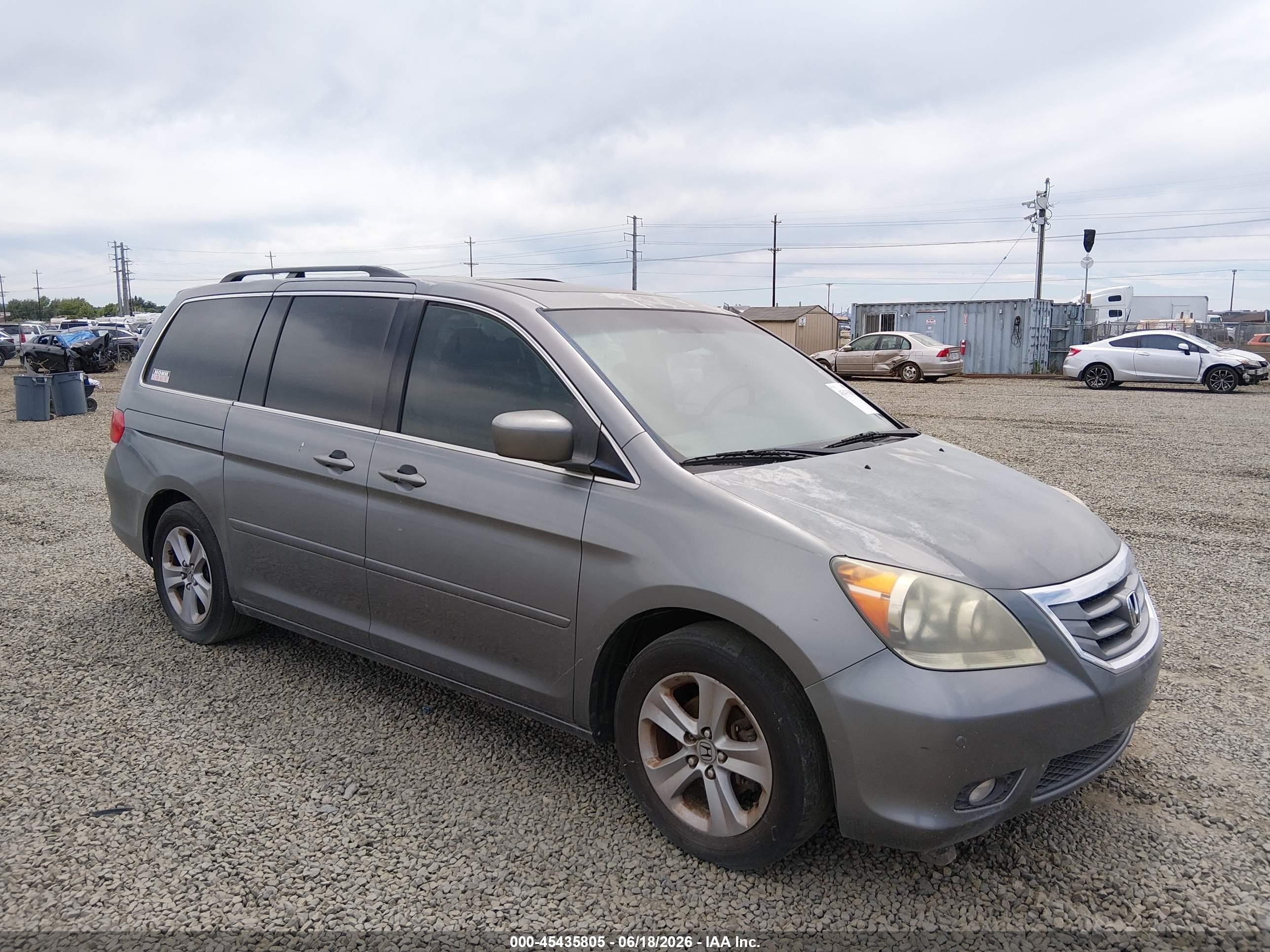 2009 Honda Odyssey Touring Light Blue vin: 5FNRL38909B044016