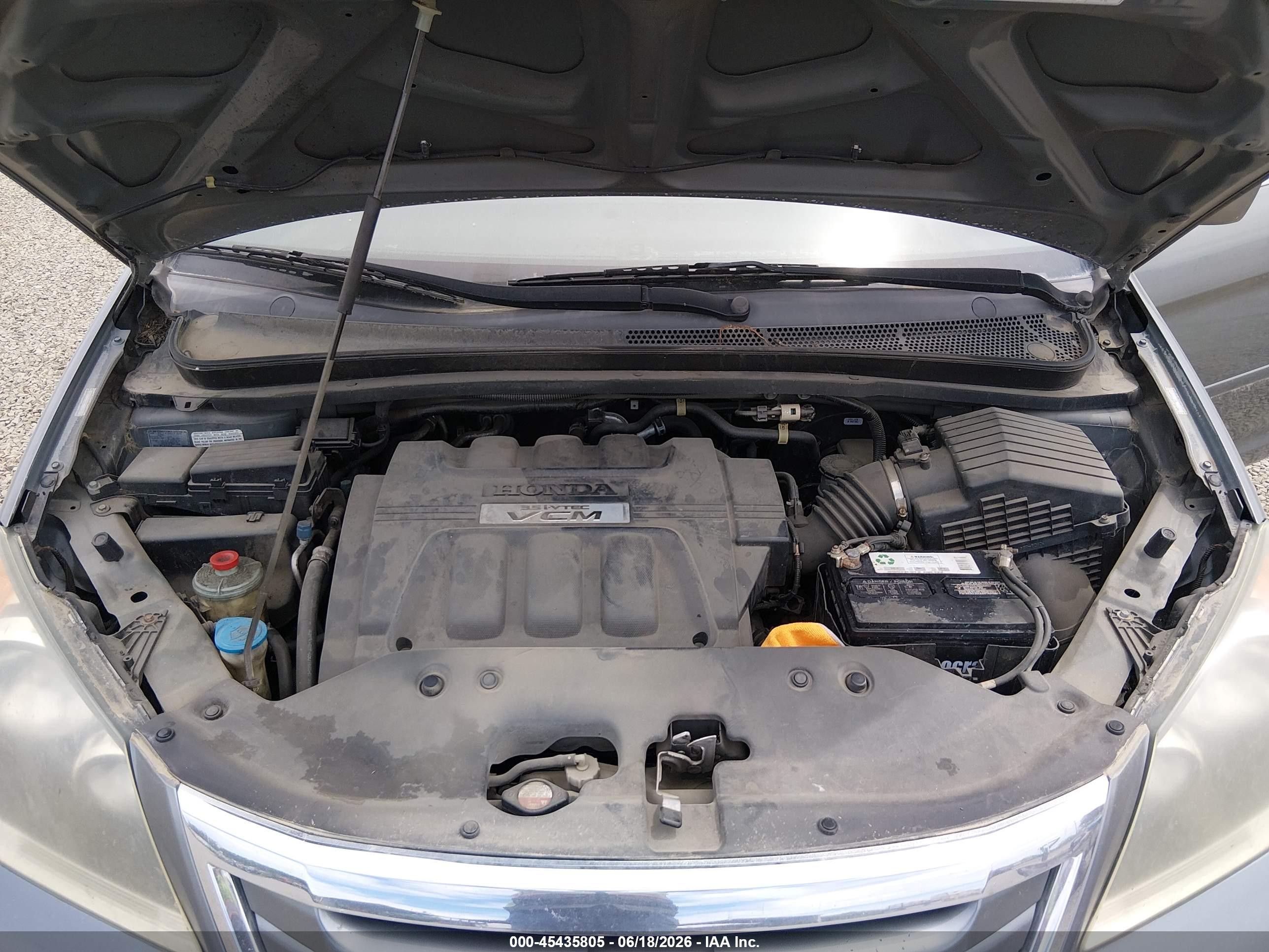 2009 Honda Odyssey Touring Light Blue vin: 5FNRL38909B044016