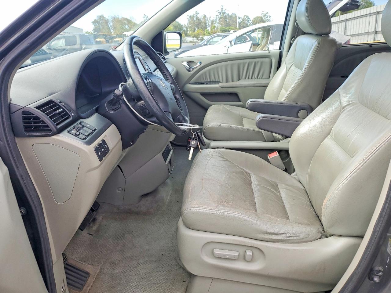 2008 Honda Odyssey Touring Gray vin: 5FNRL38918B014697
