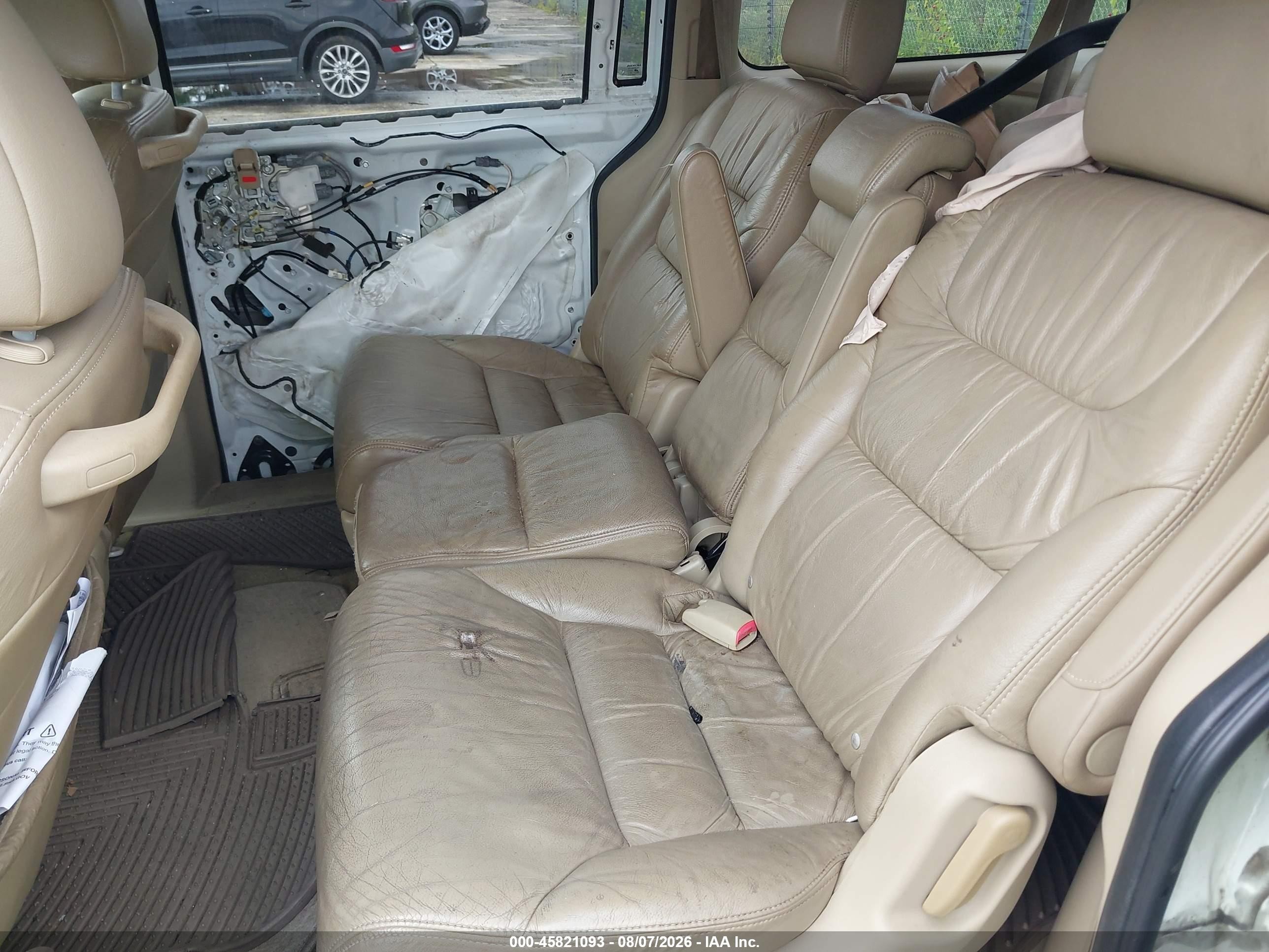 2008 Honda Odyssey Touring White vin: 5FNRL38938B061360