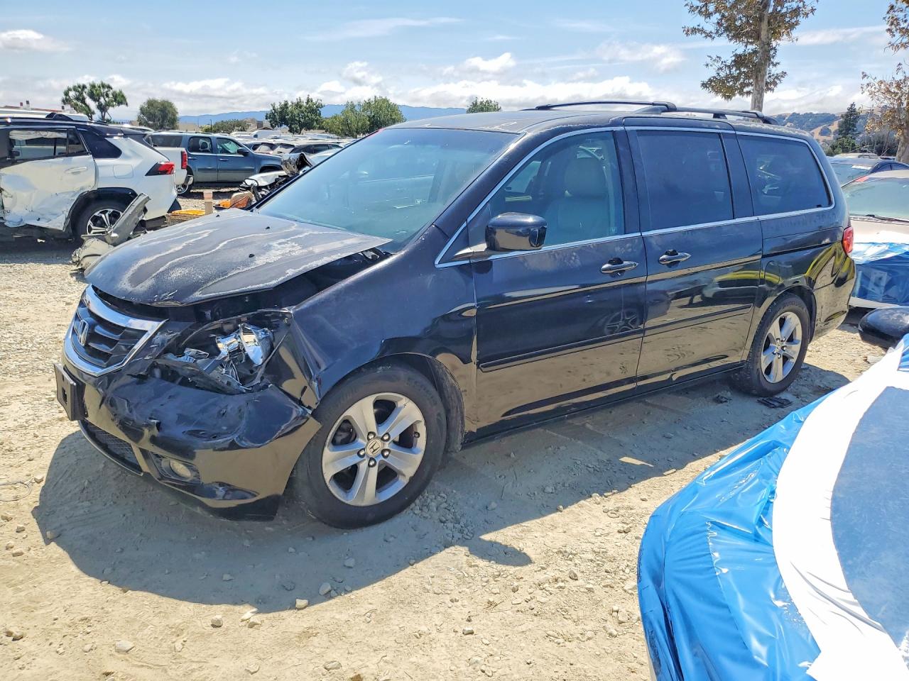 2009 Honda Odyssey Ex Black vin: 5FNRL38949B052071