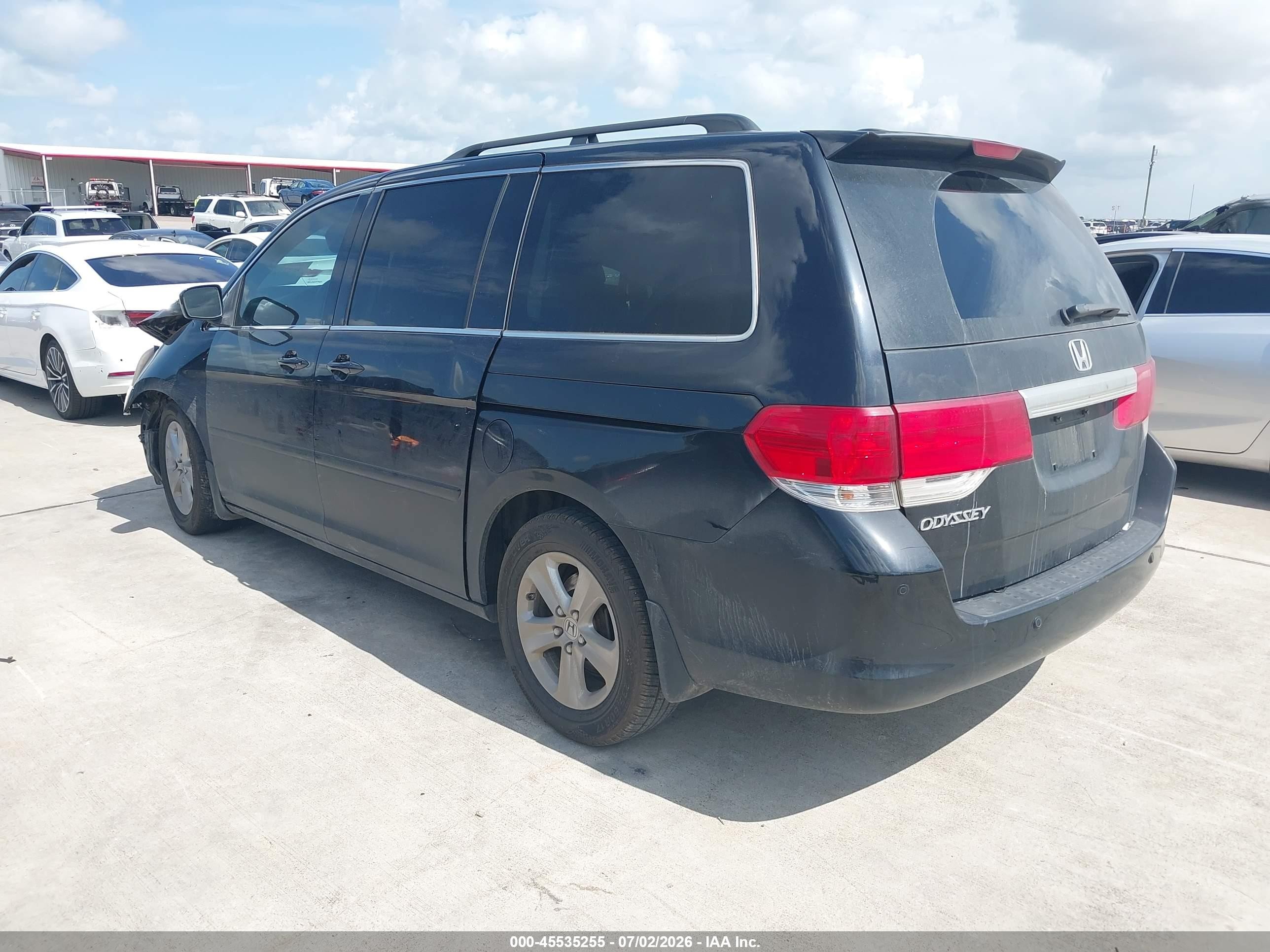 2008 Honda Odyssey Touring Black vin: 5FNRL38958B011382