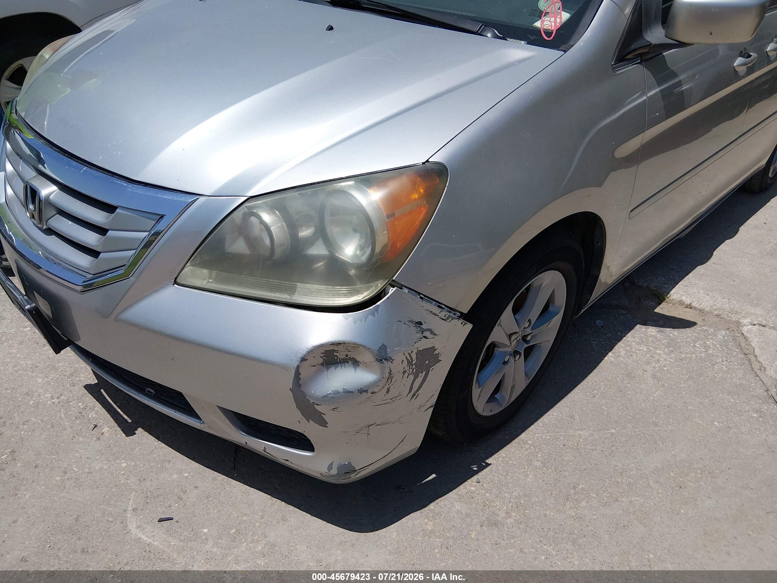 2008 Honda Odyssey Touring Gray vin: 5FNRL38958B024858