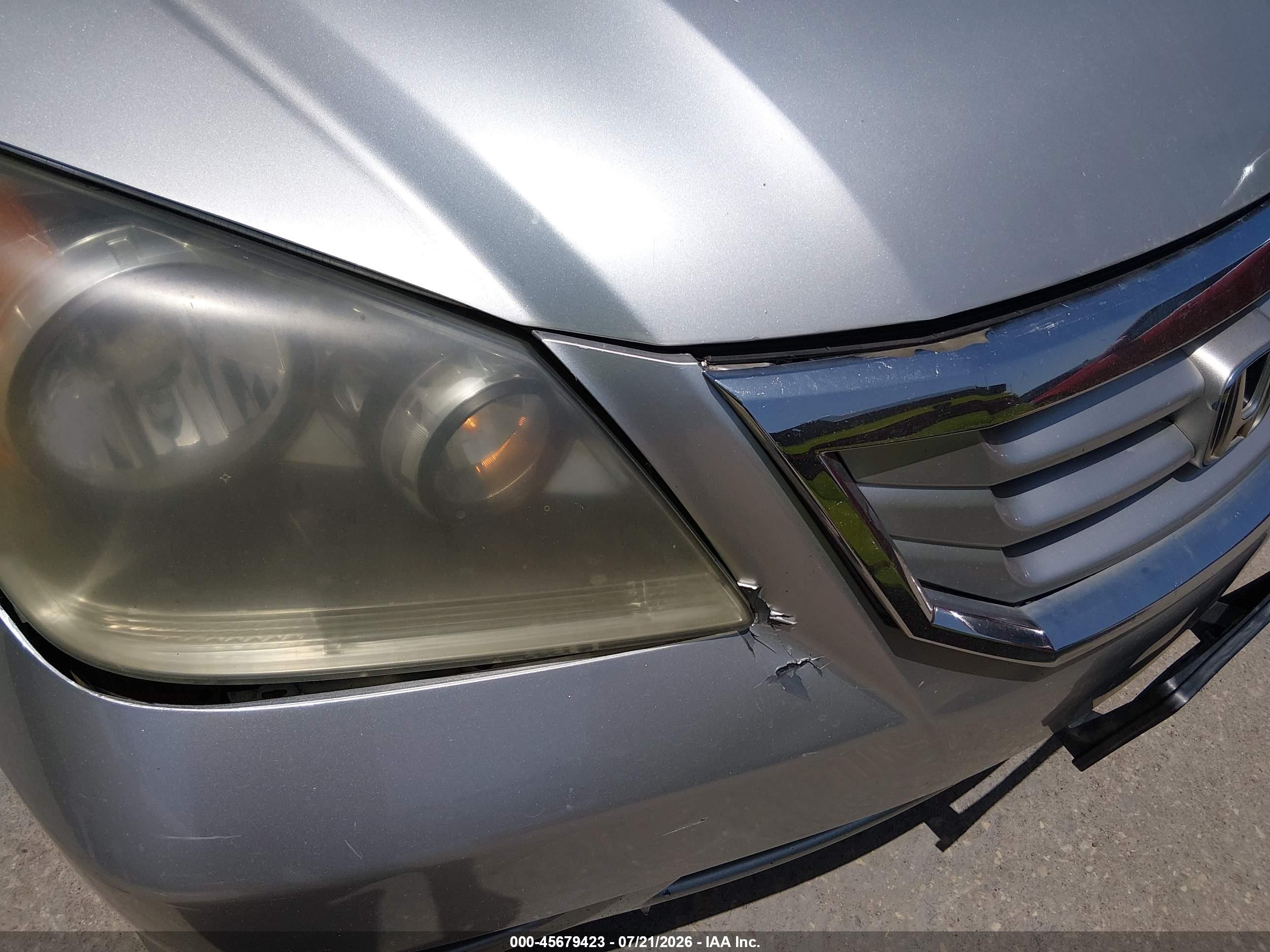 2008 Honda Odyssey Touring Gray vin: 5FNRL38958B024858