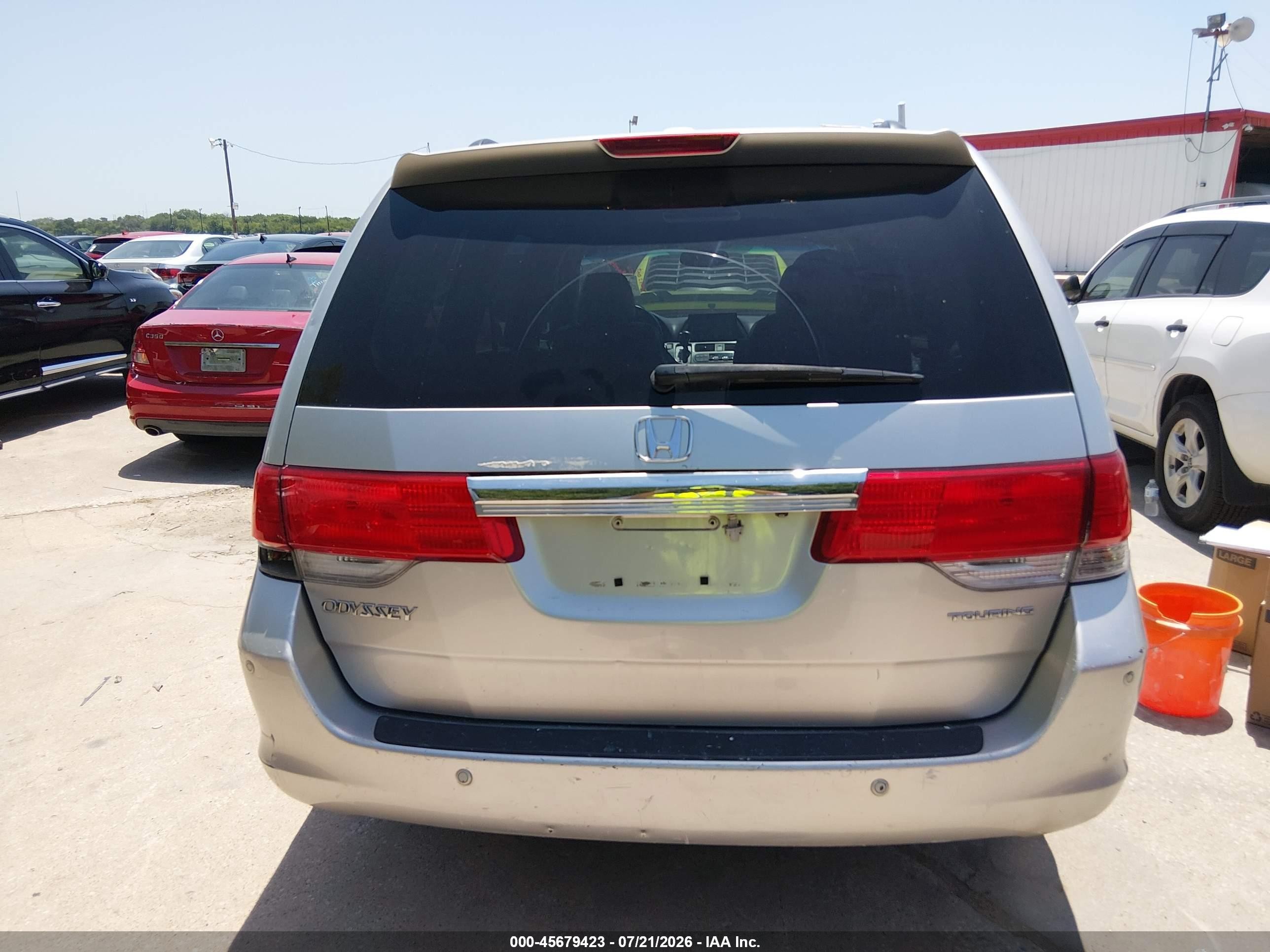 2008 Honda Odyssey Touring Gray vin: 5FNRL38958B024858