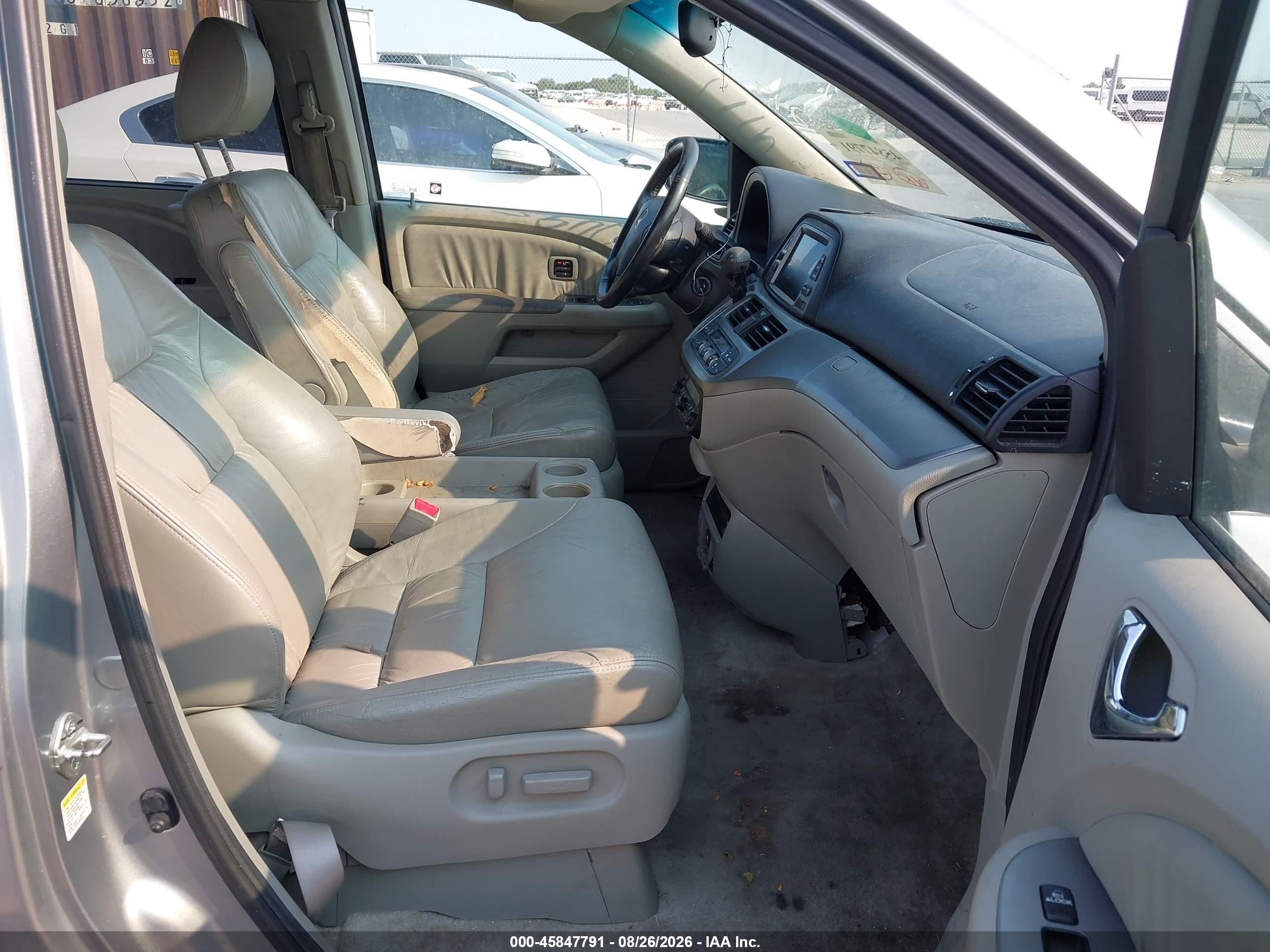 2009 Honda Odyssey Touring Light Blue vin: 5FNRL38959B022495