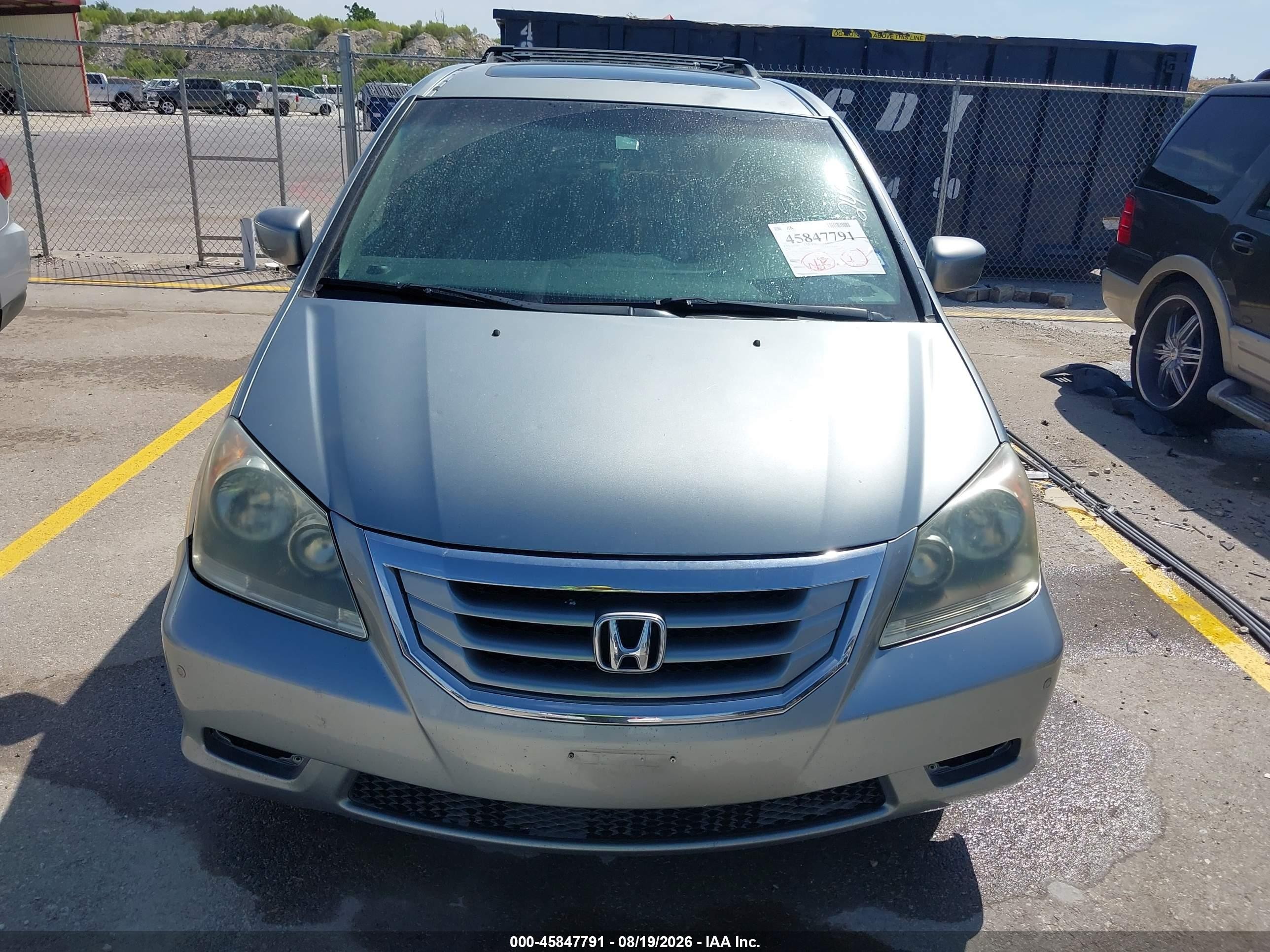 2009 Honda Odyssey Touring Light Blue vin: 5FNRL38959B022495