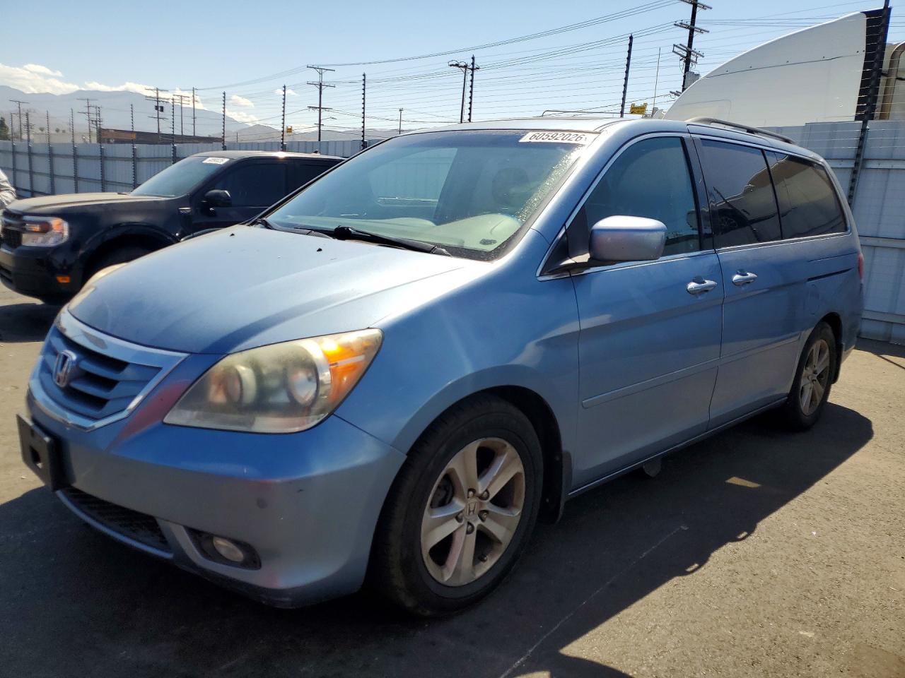 2009 Honda Odyssey Touring Blue vin: 5FNRL38959B032072