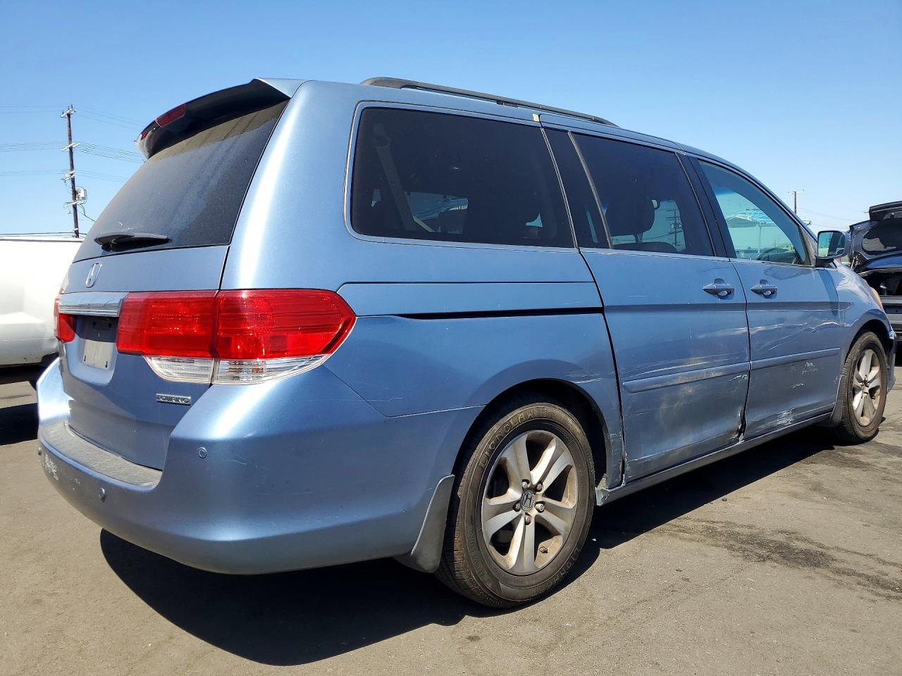 2009 Honda Odyssey Touring Blue vin: 5FNRL38959B032072