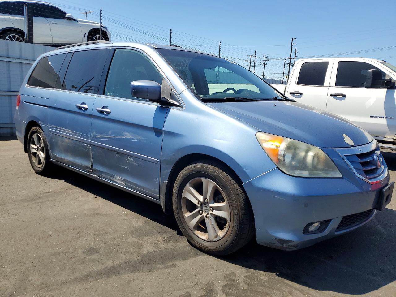 2009 Honda Odyssey Touring Blue vin: 5FNRL38959B032072