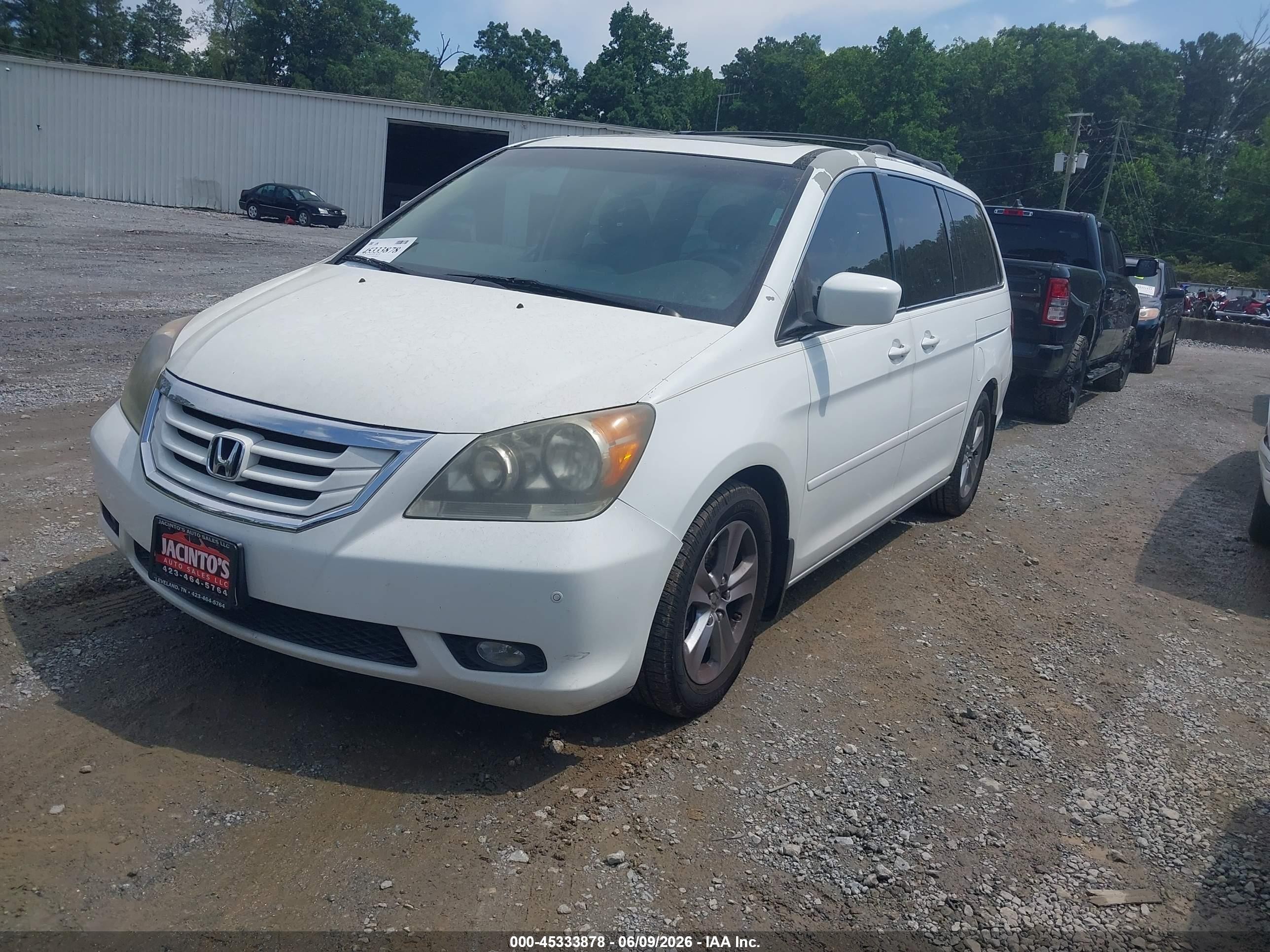 2009 Honda Odyssey Touring Белый vin: 5FNRL38969B005589