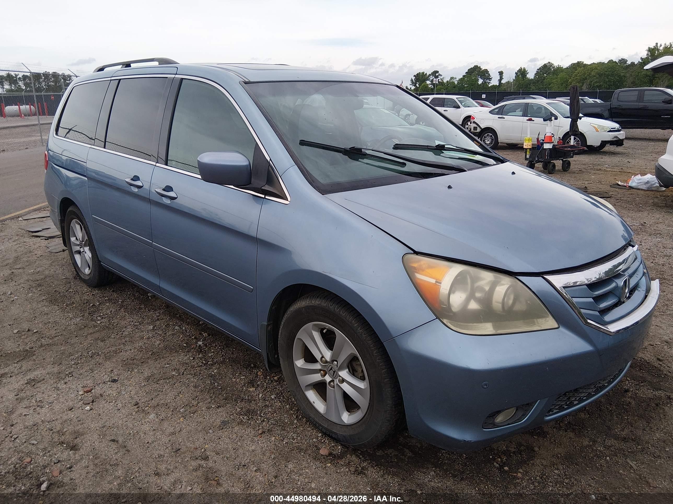 2008 Honda Odyssey Touring Blue vin: 5FNRL38988B010775