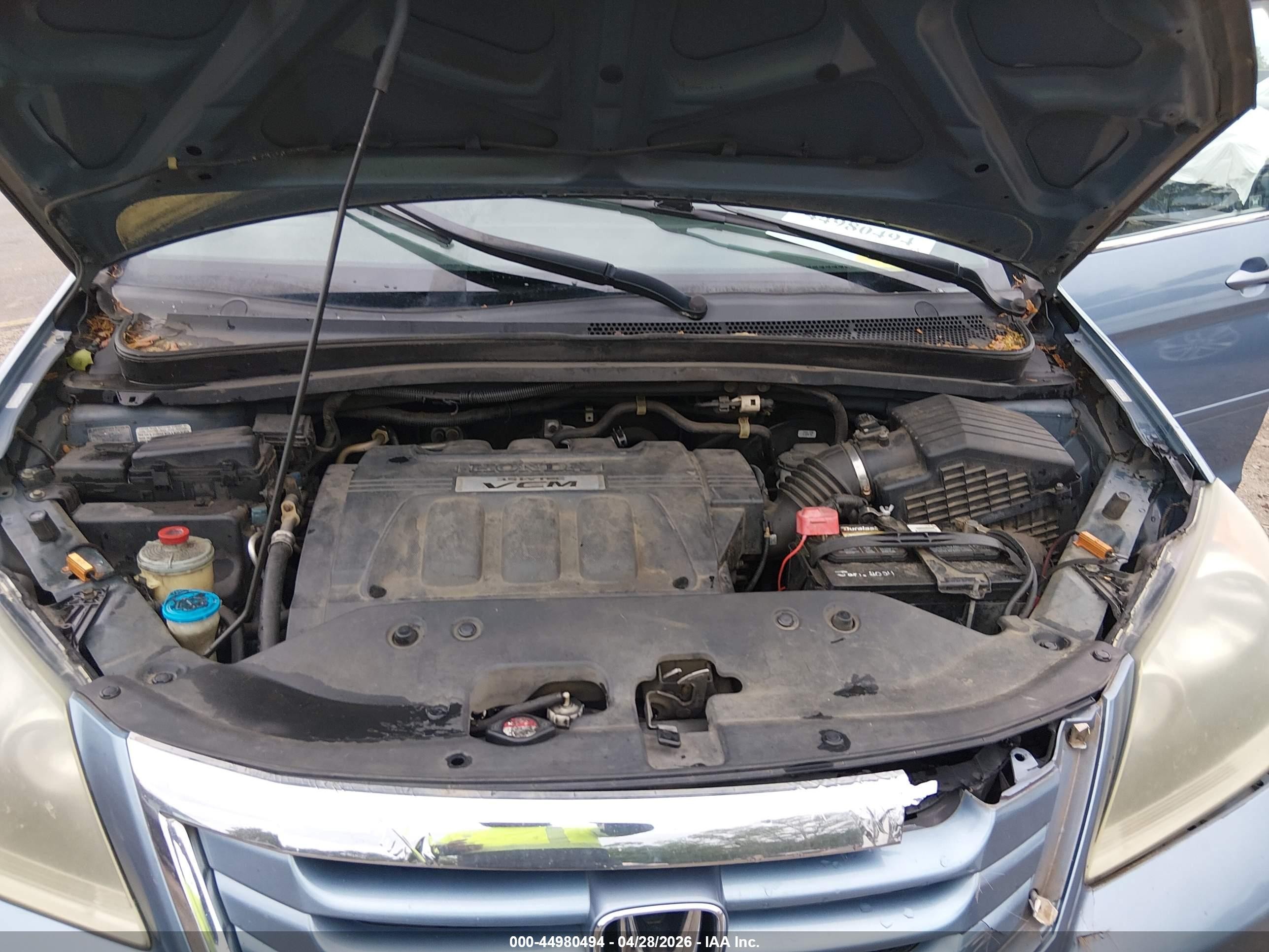2008 Honda Odyssey Touring Blue vin: 5FNRL38988B010775