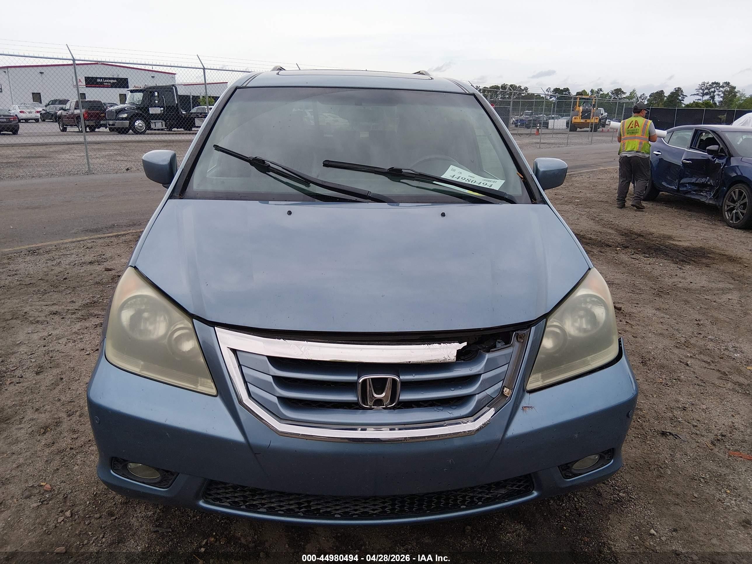 2008 Honda Odyssey Touring Blue vin: 5FNRL38988B010775