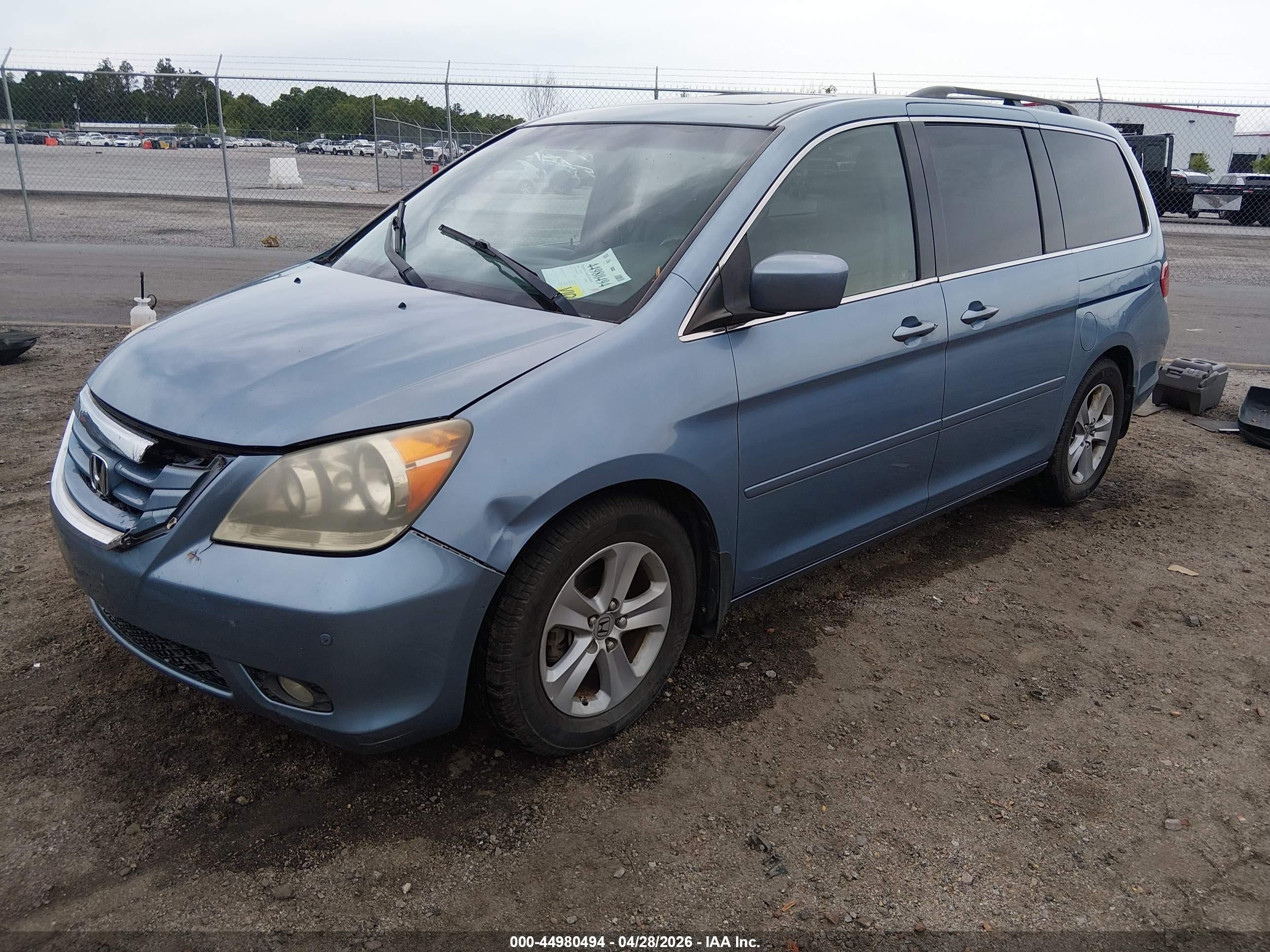 2008 Honda Odyssey Touring Blue vin: 5FNRL38988B010775