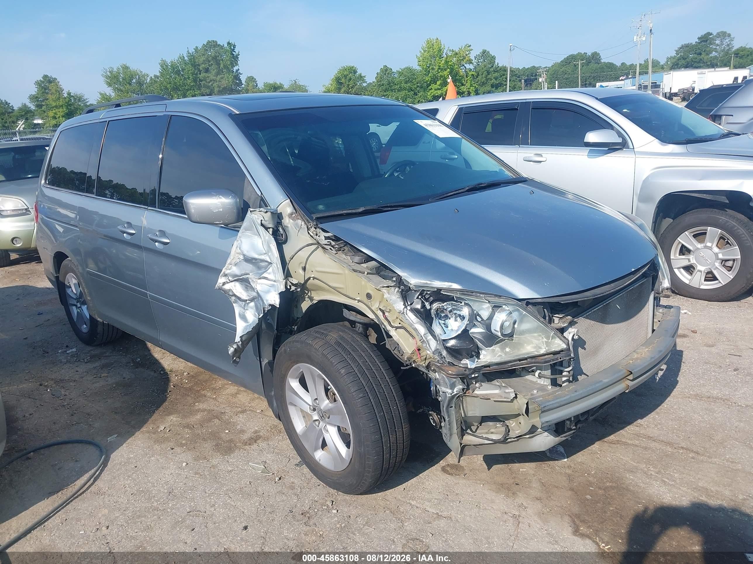 2008 Honda Odyssey Touring Blue vin: 5FNRL38988B012672