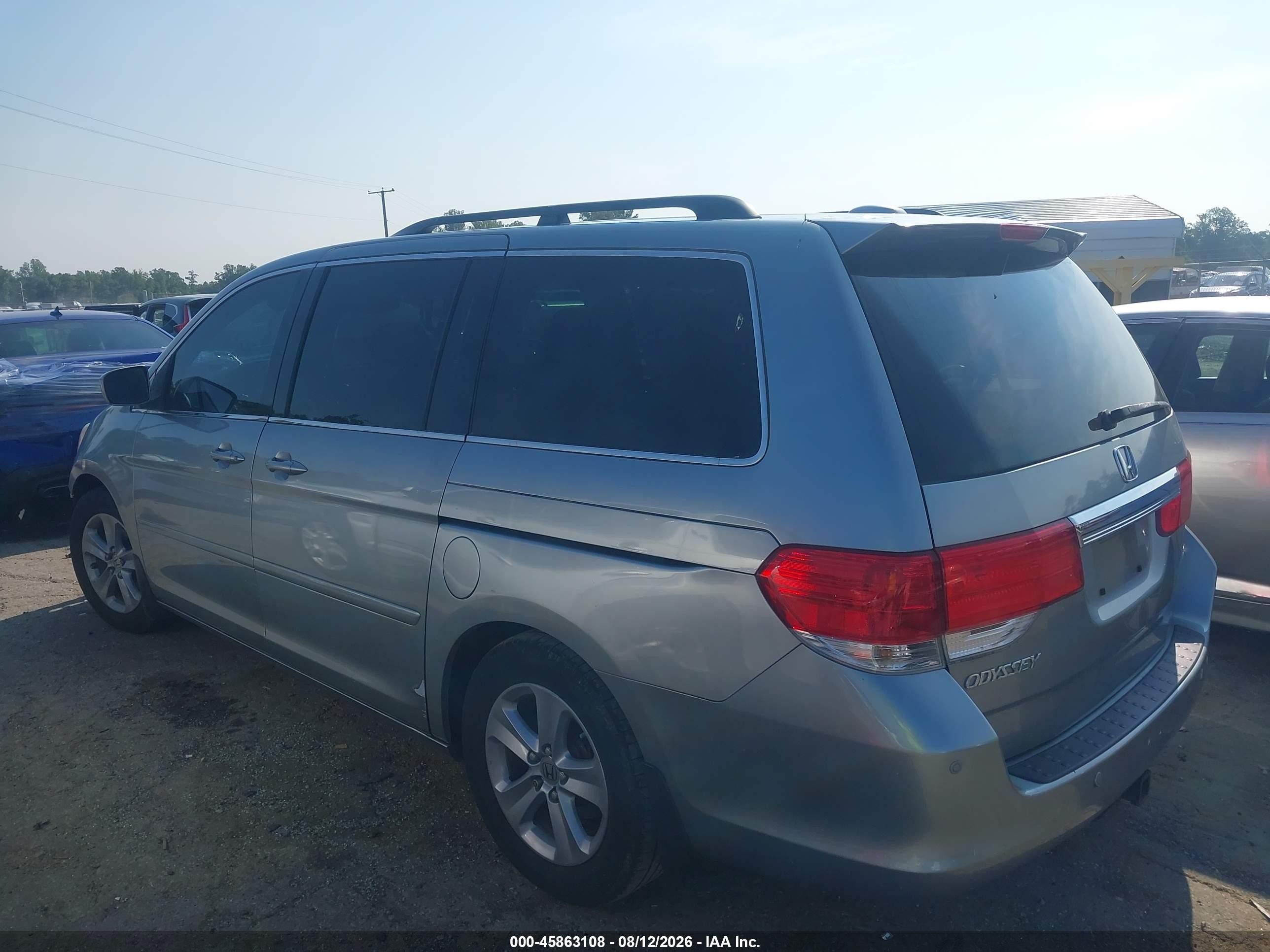 2008 Honda Odyssey Touring Blue vin: 5FNRL38988B012672