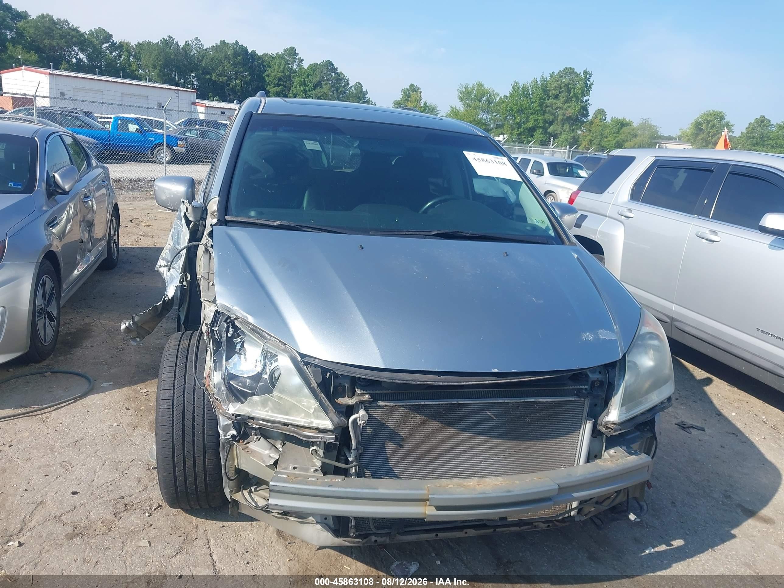 2008 Honda Odyssey Touring Blue vin: 5FNRL38988B012672