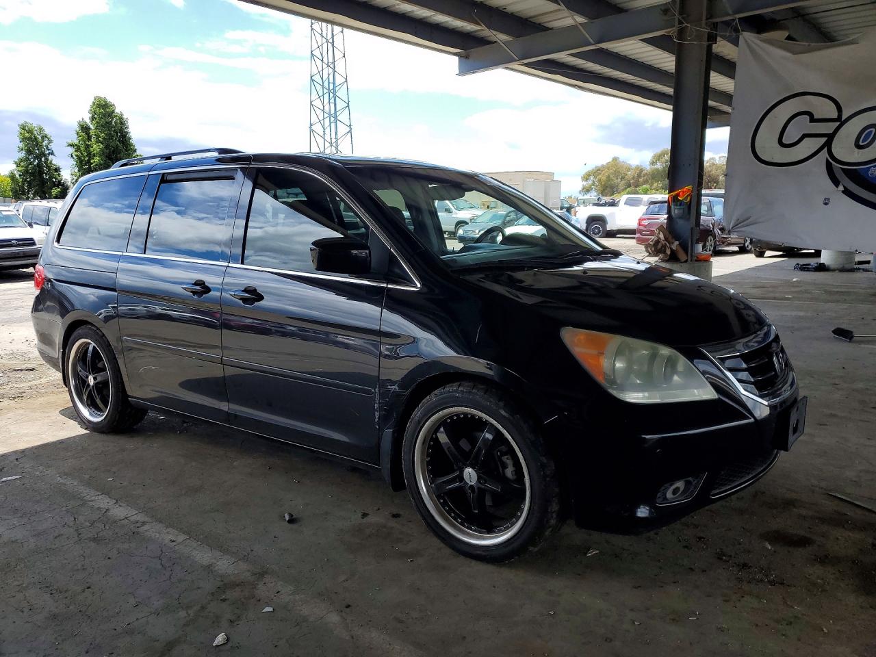 2009 Honda Odyssey Touring Black vin: 5FNRL38989B024354