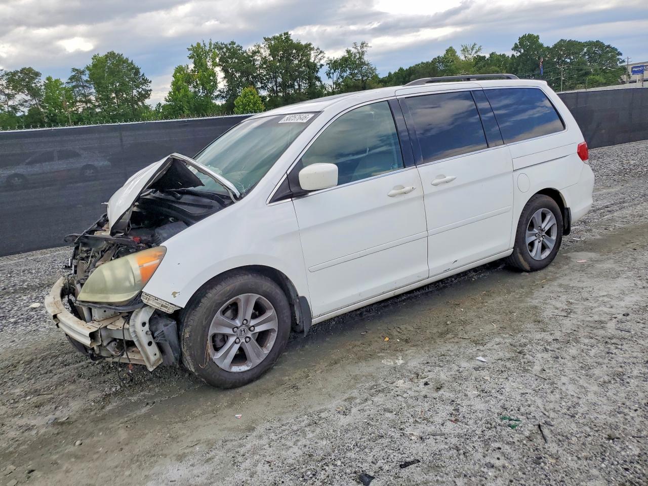 2008 Honda Odyssey Touring White vin: 5FNRL38998B049861