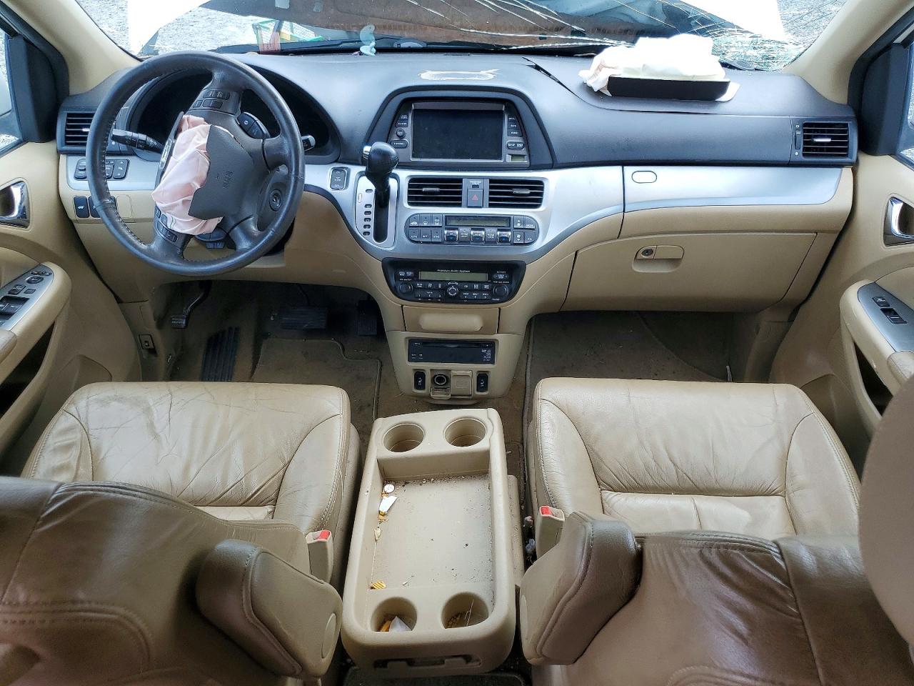 2008 Honda Odyssey Touring White vin: 5FNRL38998B049861