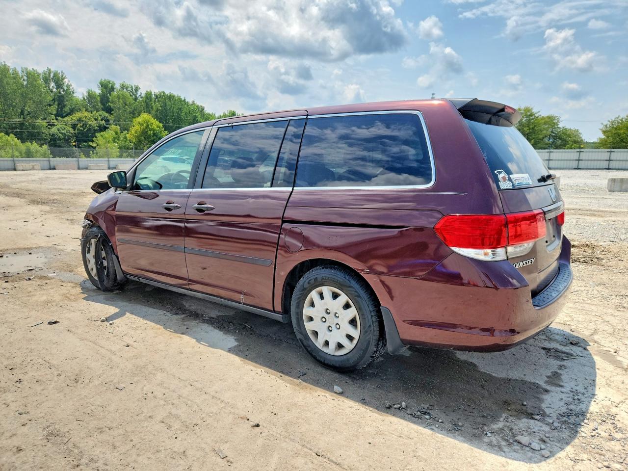 2010 Honda Odyssey Lx Burgundy vin: 5FNRL3H20AB002968