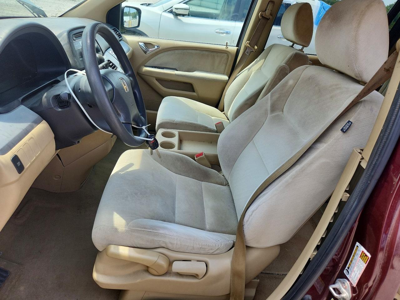 2010 Honda Odyssey Lx Burgundy vin: 5FNRL3H20AB002968