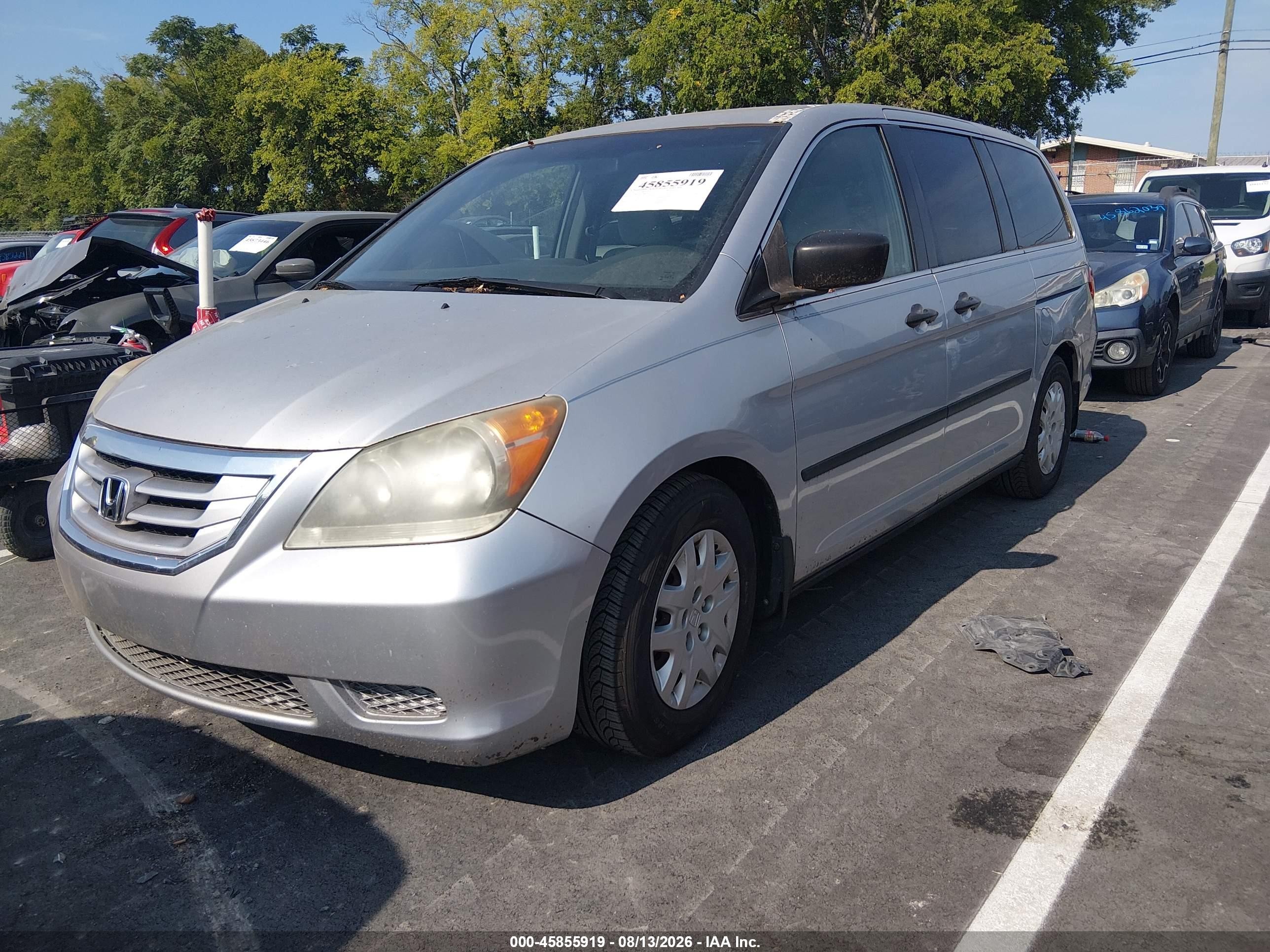 2010 Honda Odyssey Lx Silver vin: 5FNRL3H21AB037602
