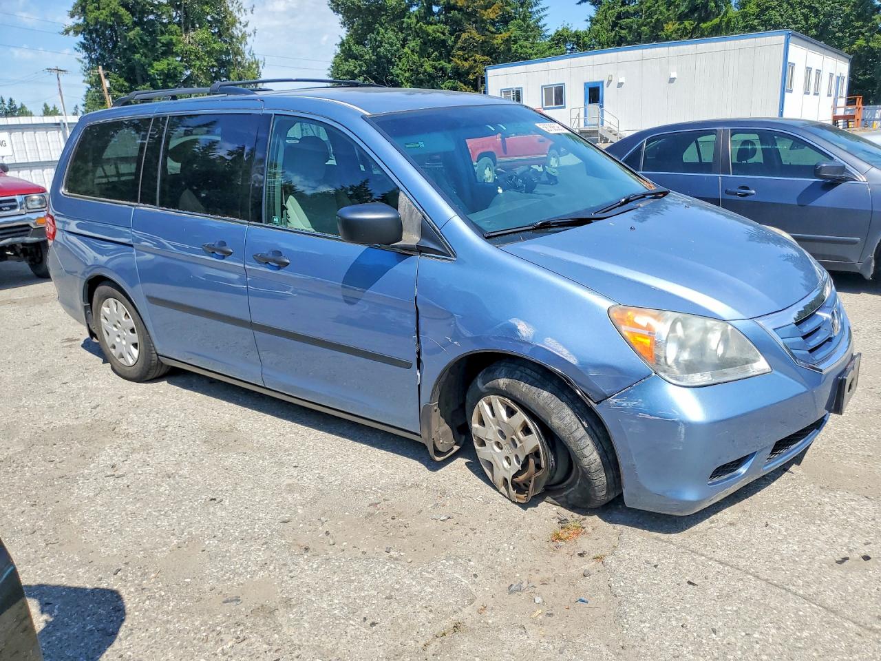 2010 Honda Odyssey Lx Blue vin: 5FNRL3H21AB043609