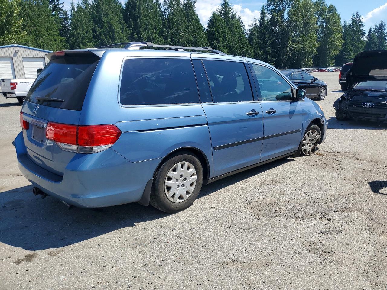 2010 Honda Odyssey Lx Blue vin: 5FNRL3H21AB043609