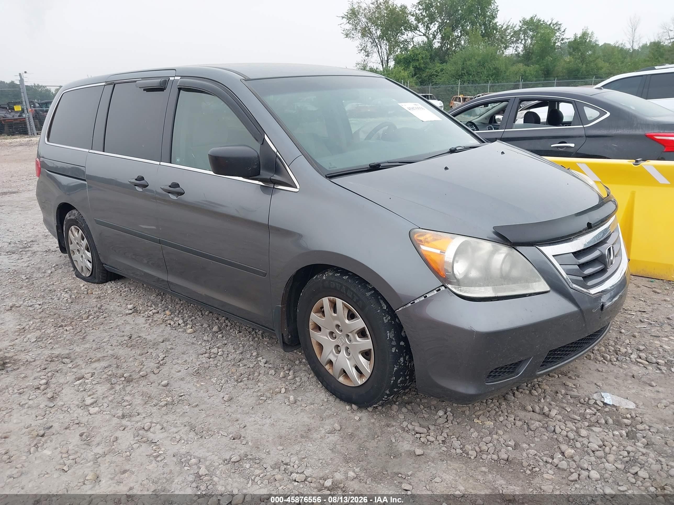 2010 Honda Odyssey Lx Серый vin: 5FNRL3H22AB109696