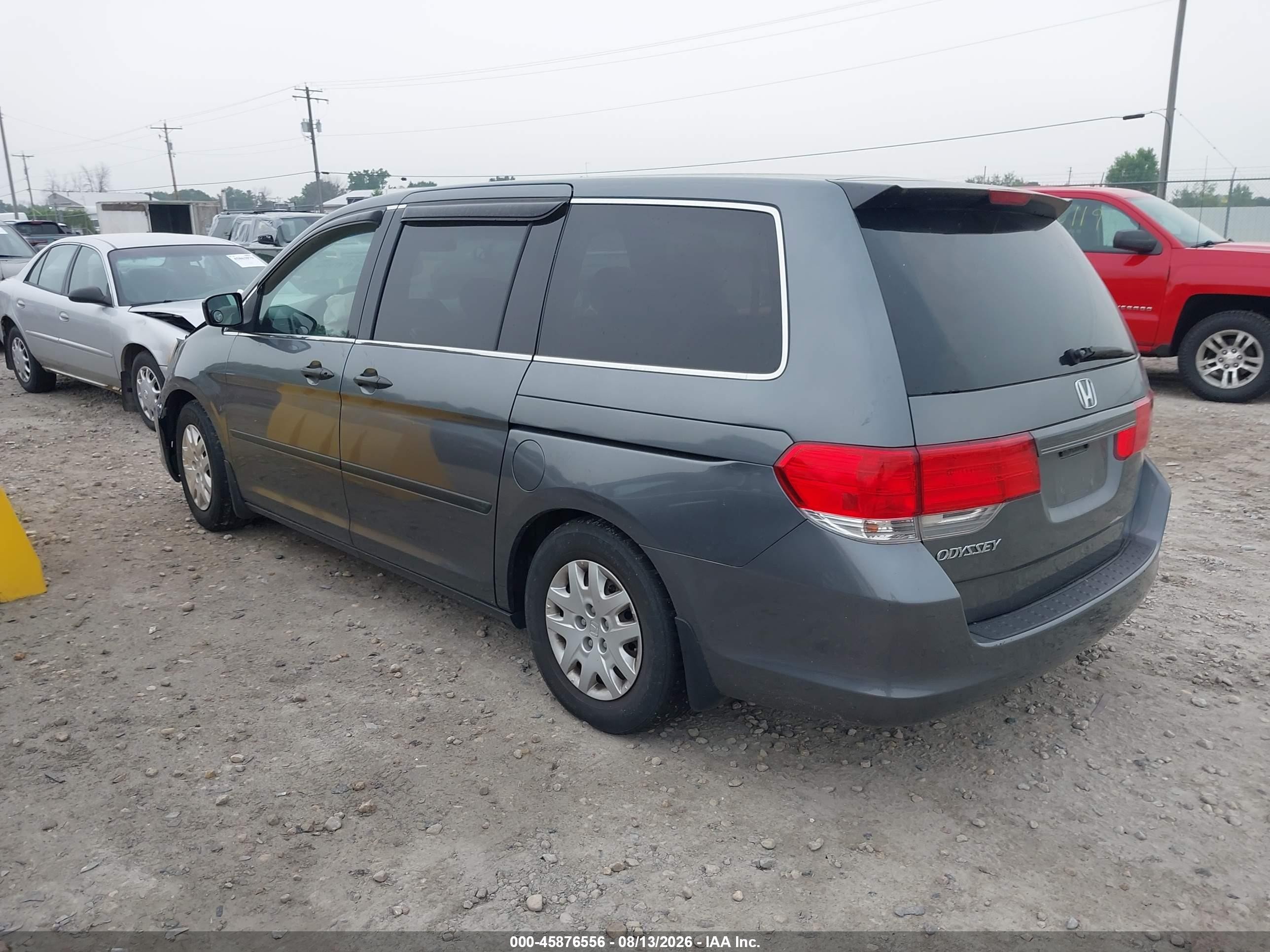 2010 Honda Odyssey Lx Gray vin: 5FNRL3H22AB109696