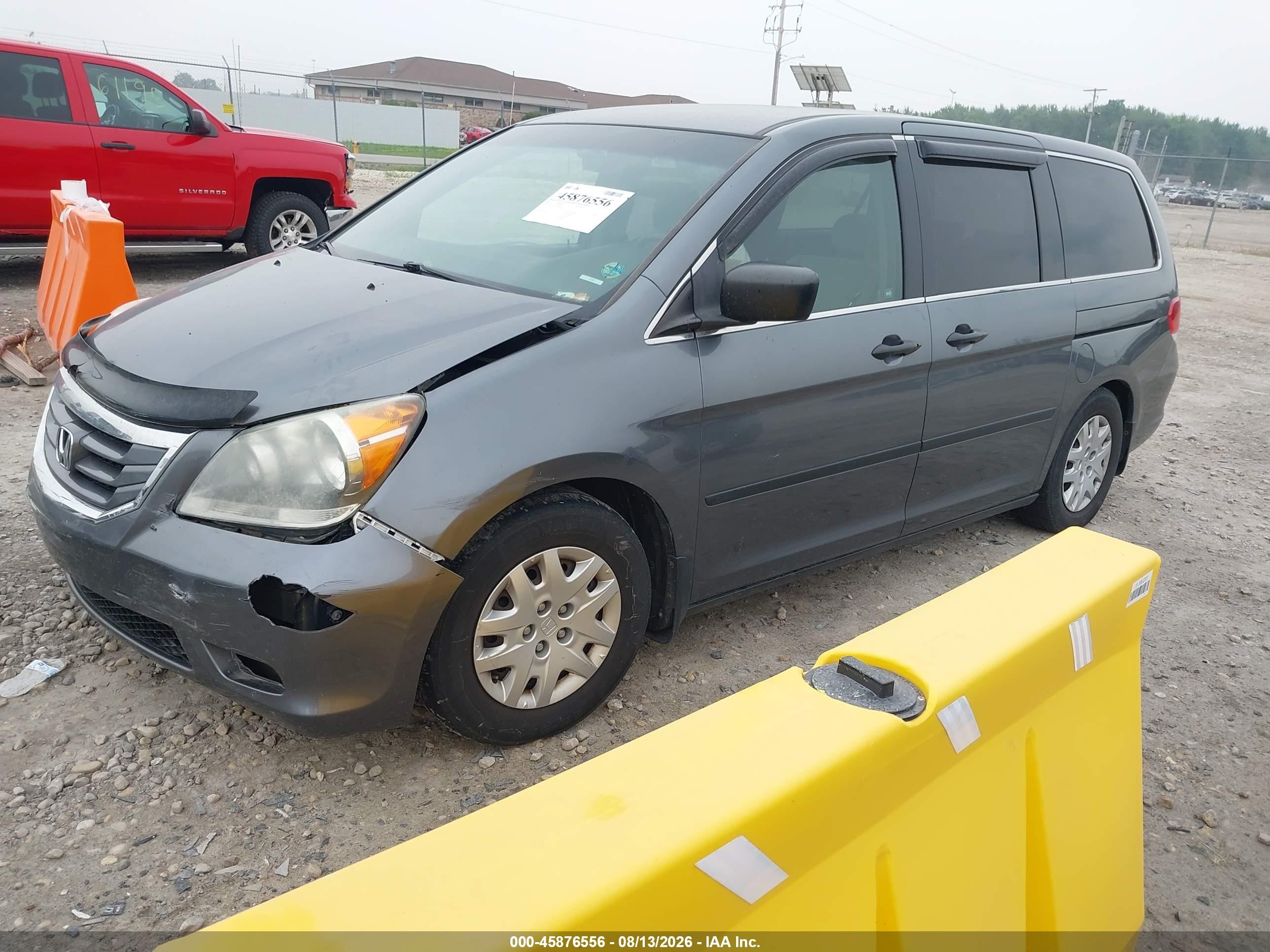 2010 Honda Odyssey Lx Gray vin: 5FNRL3H22AB109696