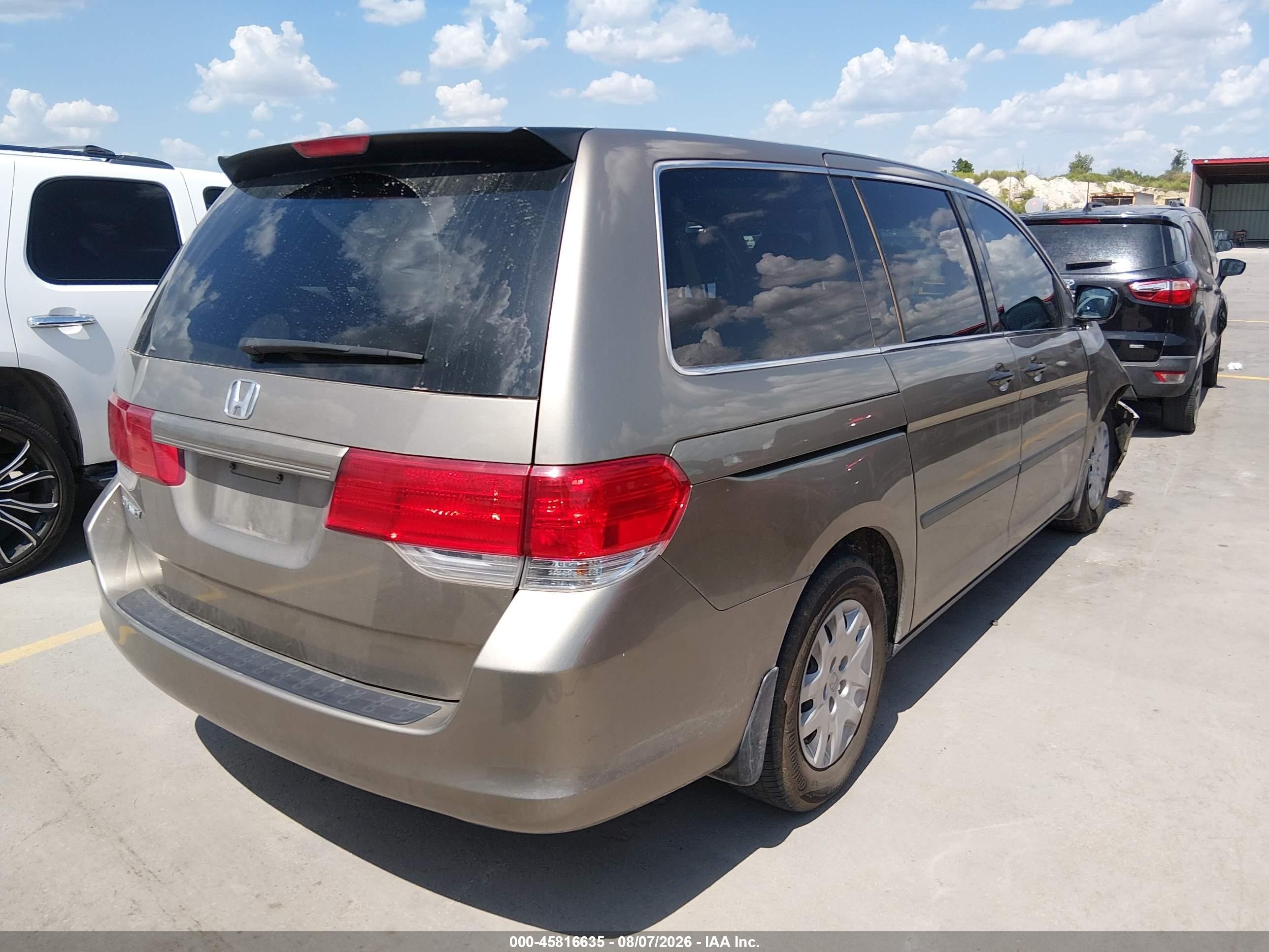 2010 Honda Odyssey Lx Gold vin: 5FNRL3H23AB073100