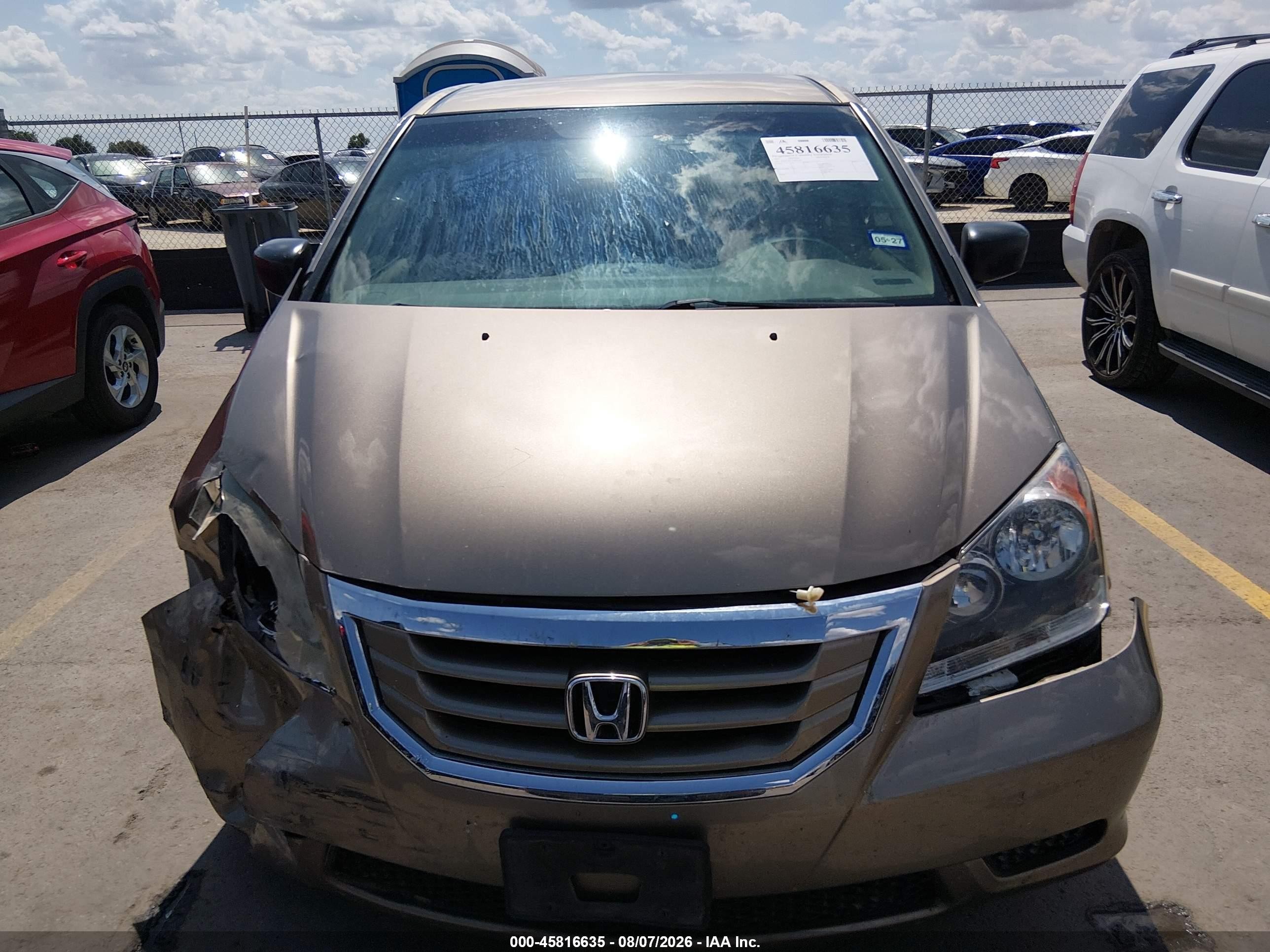 2010 Honda Odyssey Lx Gold vin: 5FNRL3H23AB073100